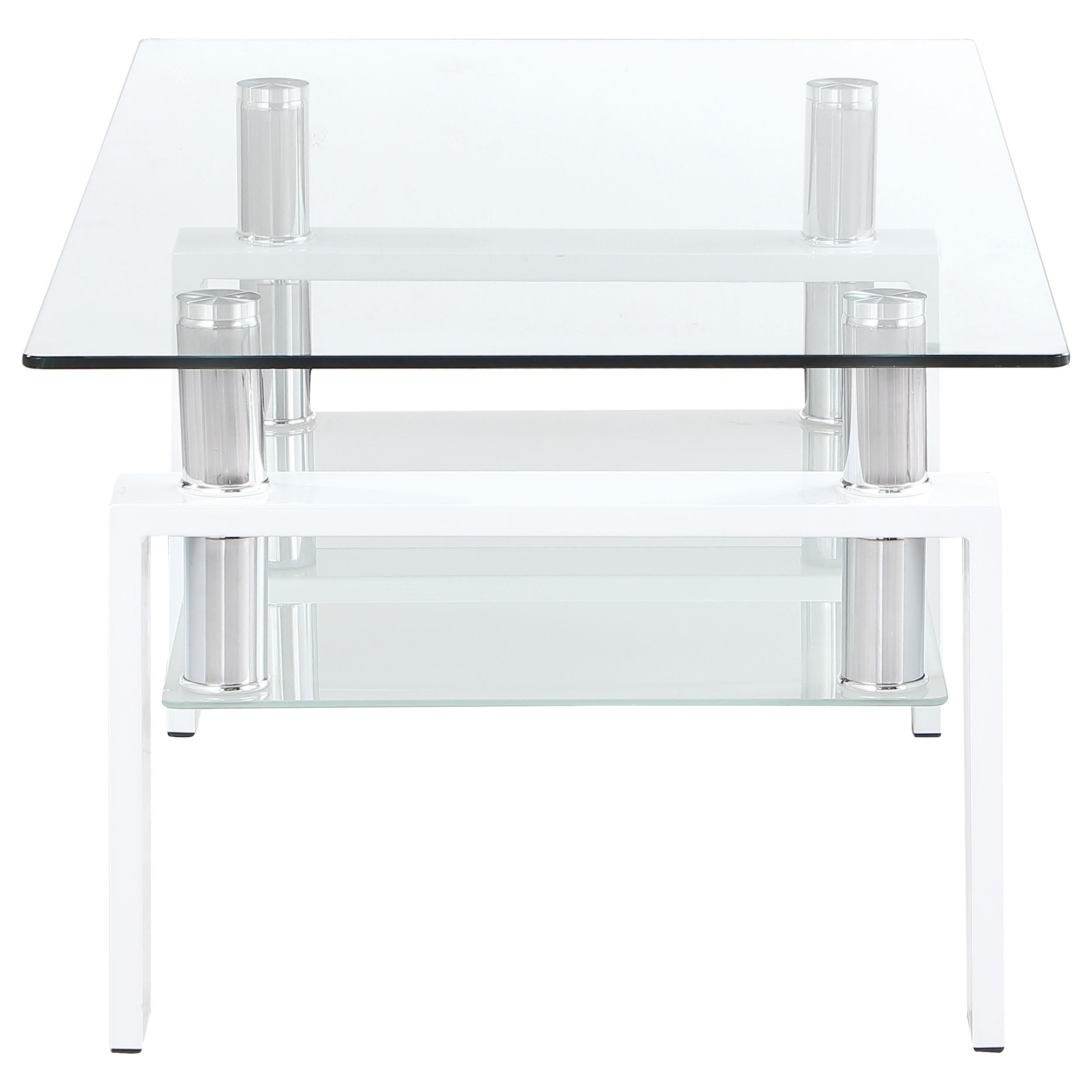 Dyer 3-piece Rectangular Coffee and End Table Set White - 703438-S3