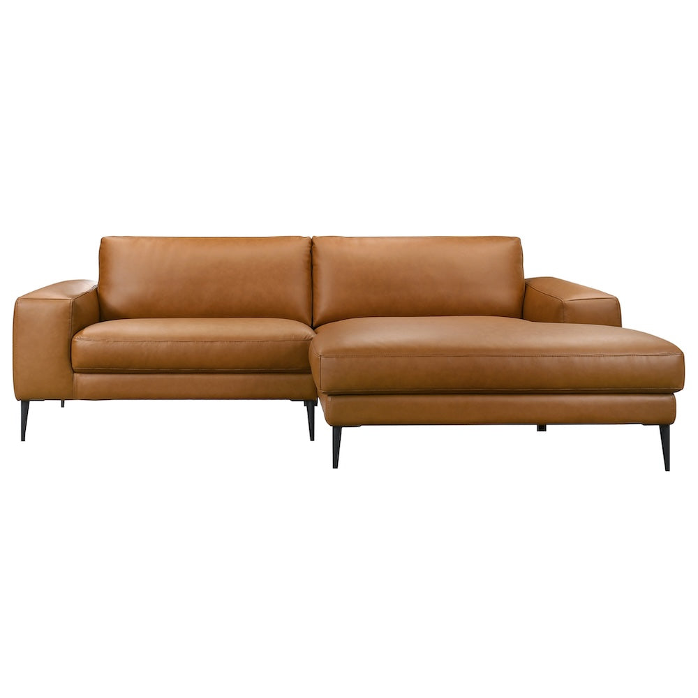 Easley Mid Century Modern Vegan Leather Wide-Arm Sofa - SEC00403702