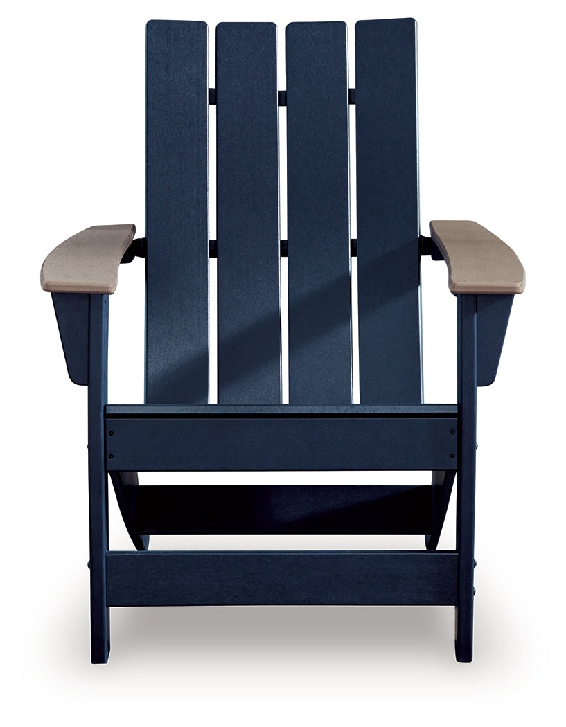 East Beach Black/Beige Adirondack Chair - PCP587-898