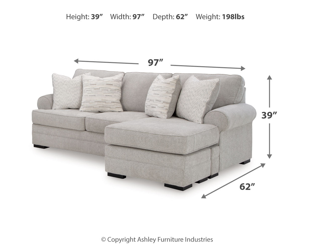 Eastonbridge Sofa Chaise and Oversized Chair - 56603U3