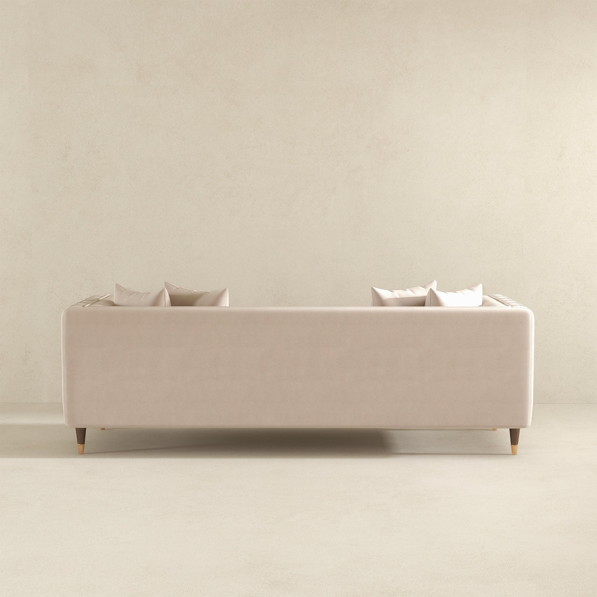 Edward Sofa (Light Cream Velvet) - SOF02106301