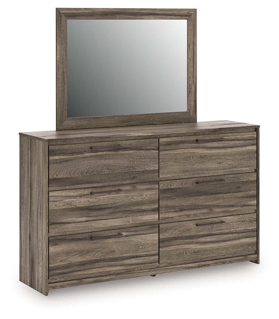 Elbrim Queen Panel Storage Bed, Dresser and Mirror - PCB2005B19