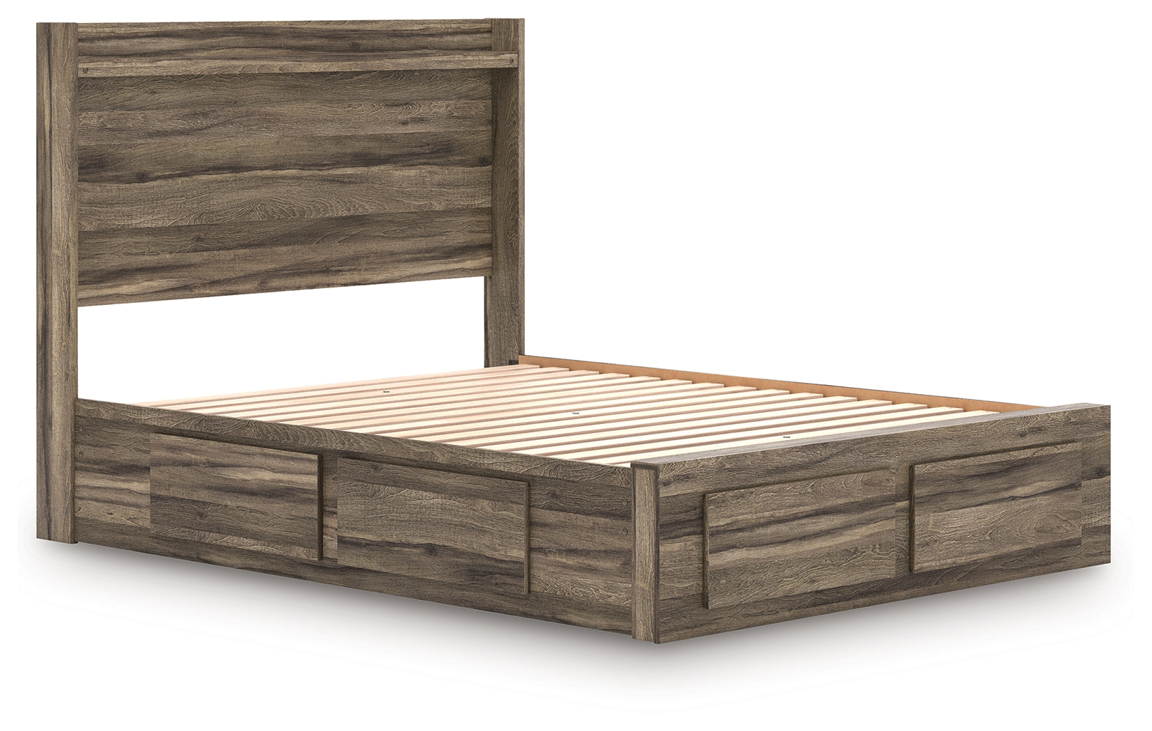 Elbrim Queen Panel Storage Bed, Dresser and Mirror - PCB2005B20