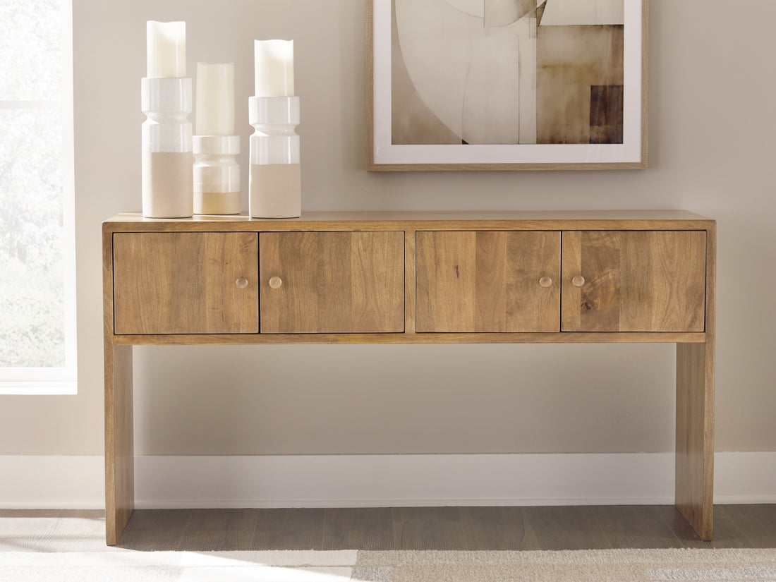 Ella Grove Rich Brown Console - T639-4