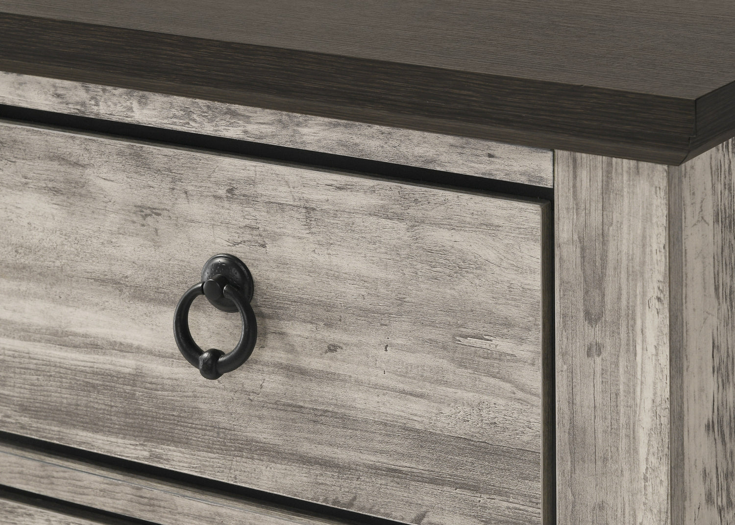 Ella-Mae Rustic Brown Poster Bedroom Set - SET | B6840-Q-HBFB | B6840-Q-RAIL | B6840-KQ-POST | B6840-2 | B6840-4 - Bien Home Furniture & Electronics