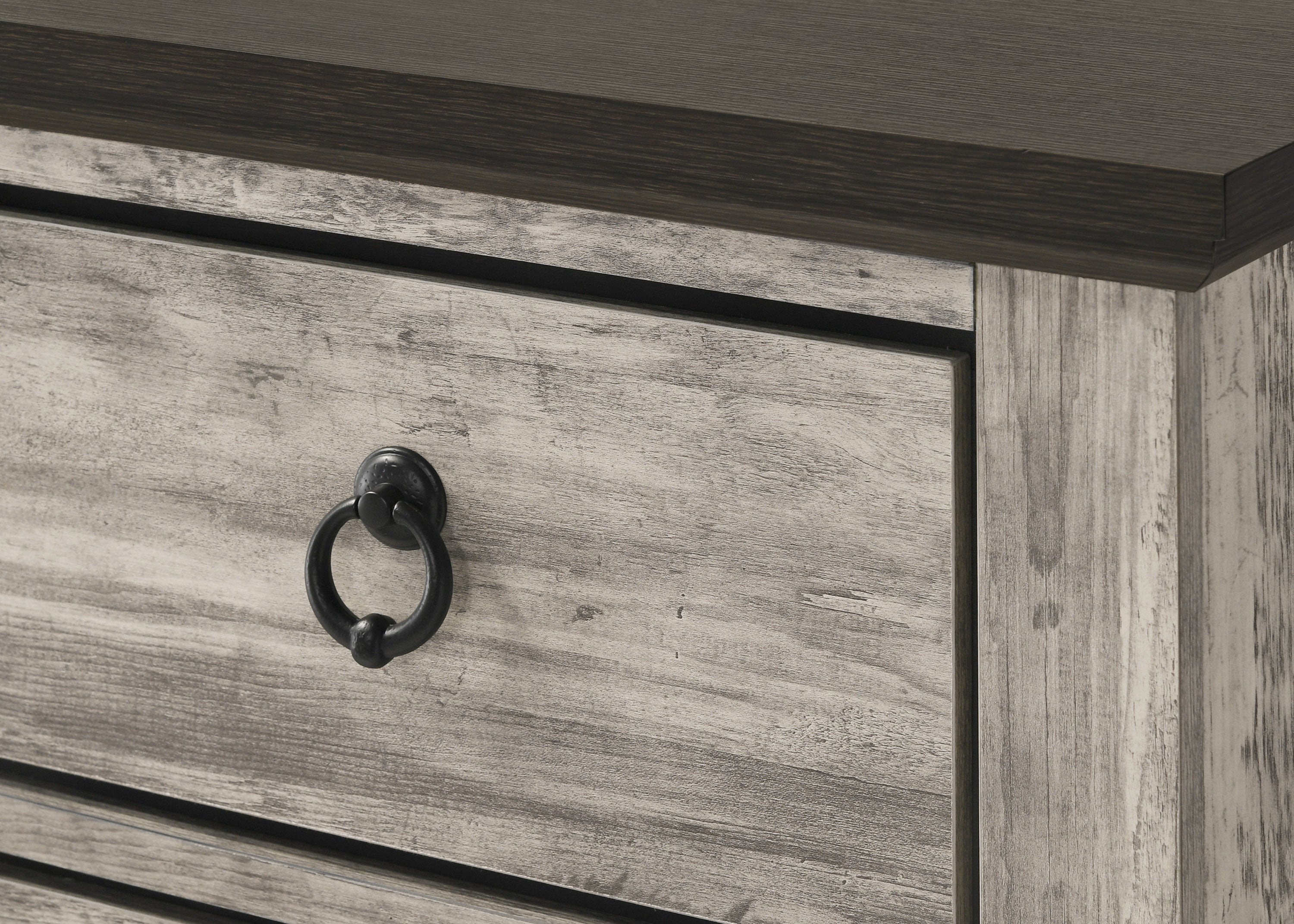 Ella-Mae Rustic Brown Poster Bedroom Set - SET | B6840-Q-HBFB | B6840-Q-RAIL | B6840-KQ-POST | B6840-2 | B6840-4 - Bien Home Furniture & Electronics