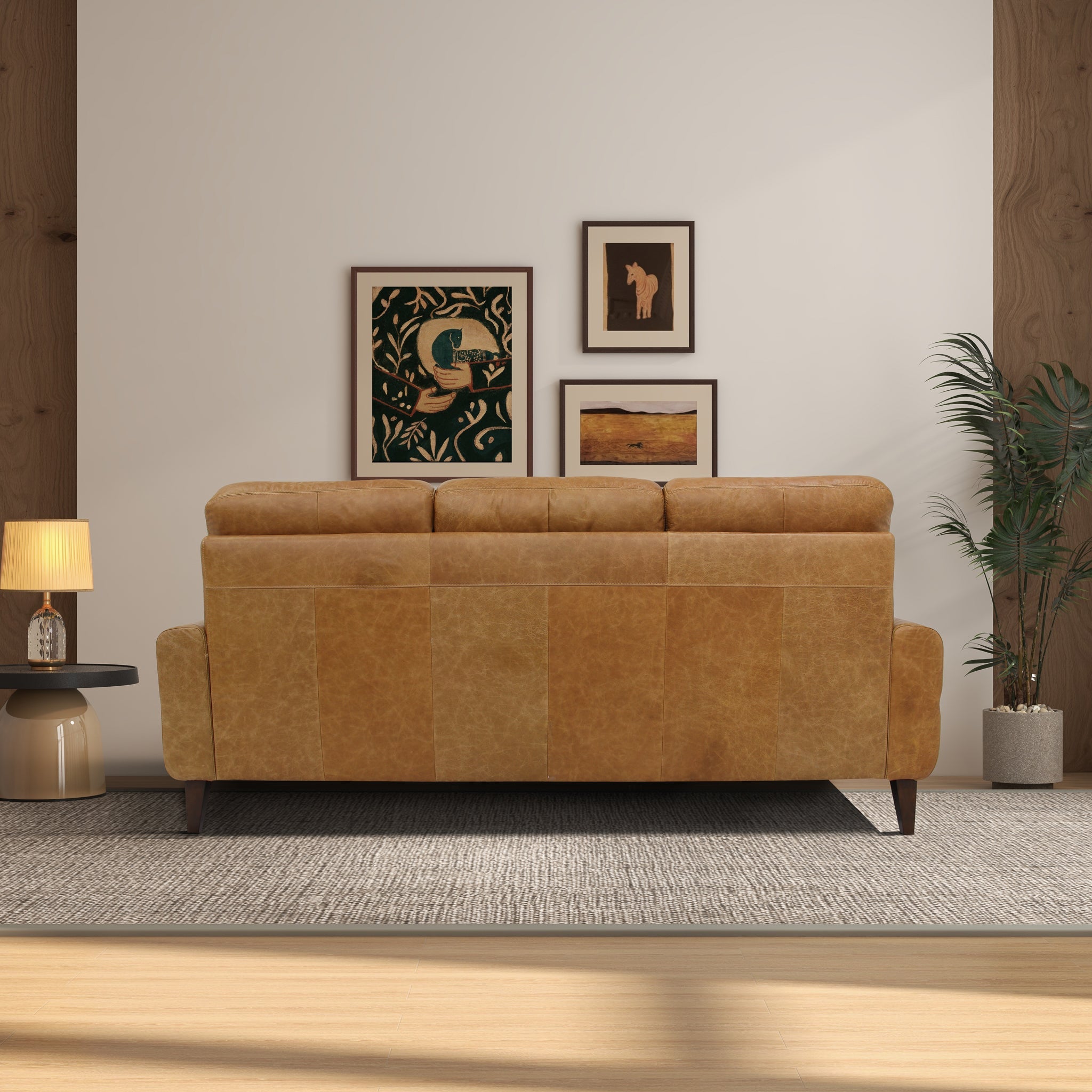 Elliot Incliner Sofa Left - Waxy Tan Leather - RSF00100402