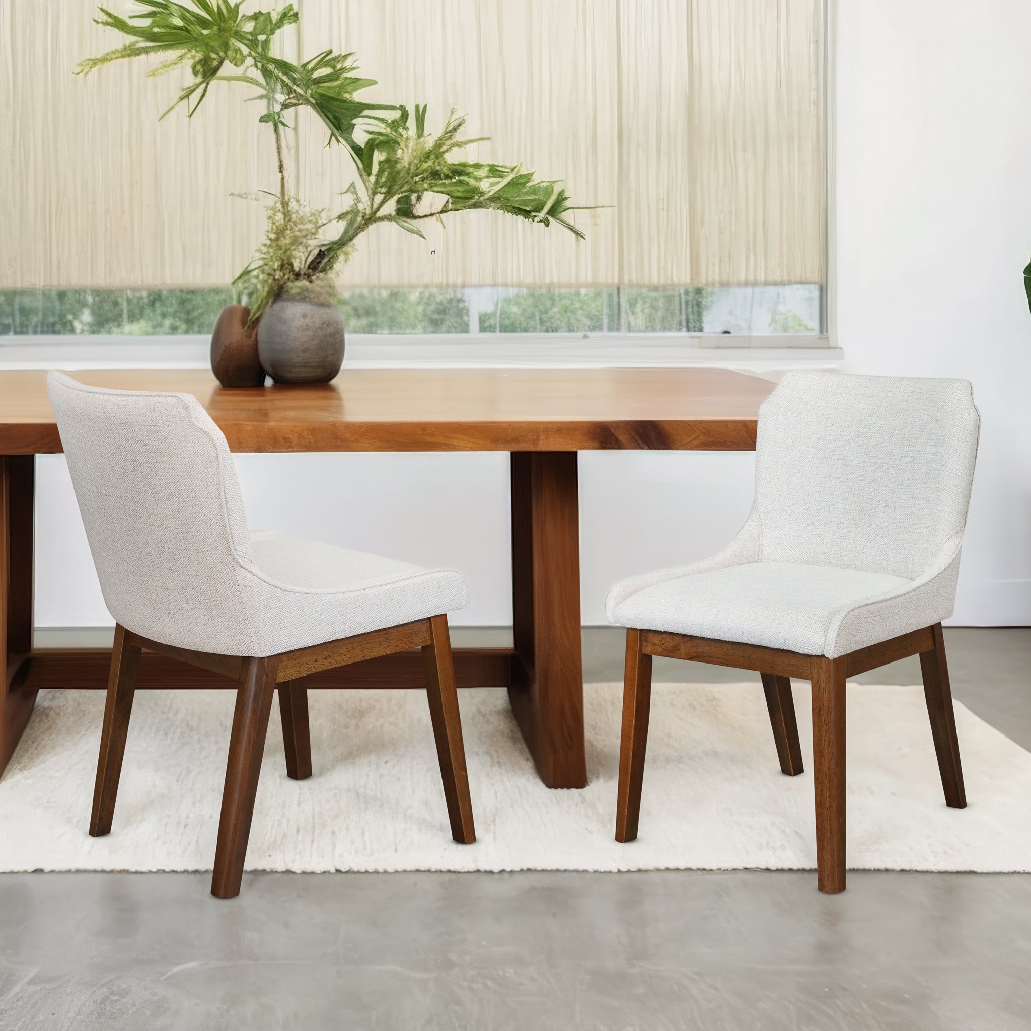 Ellis Dining Chair Set of 2 - Beige Linen - DCH00904001
