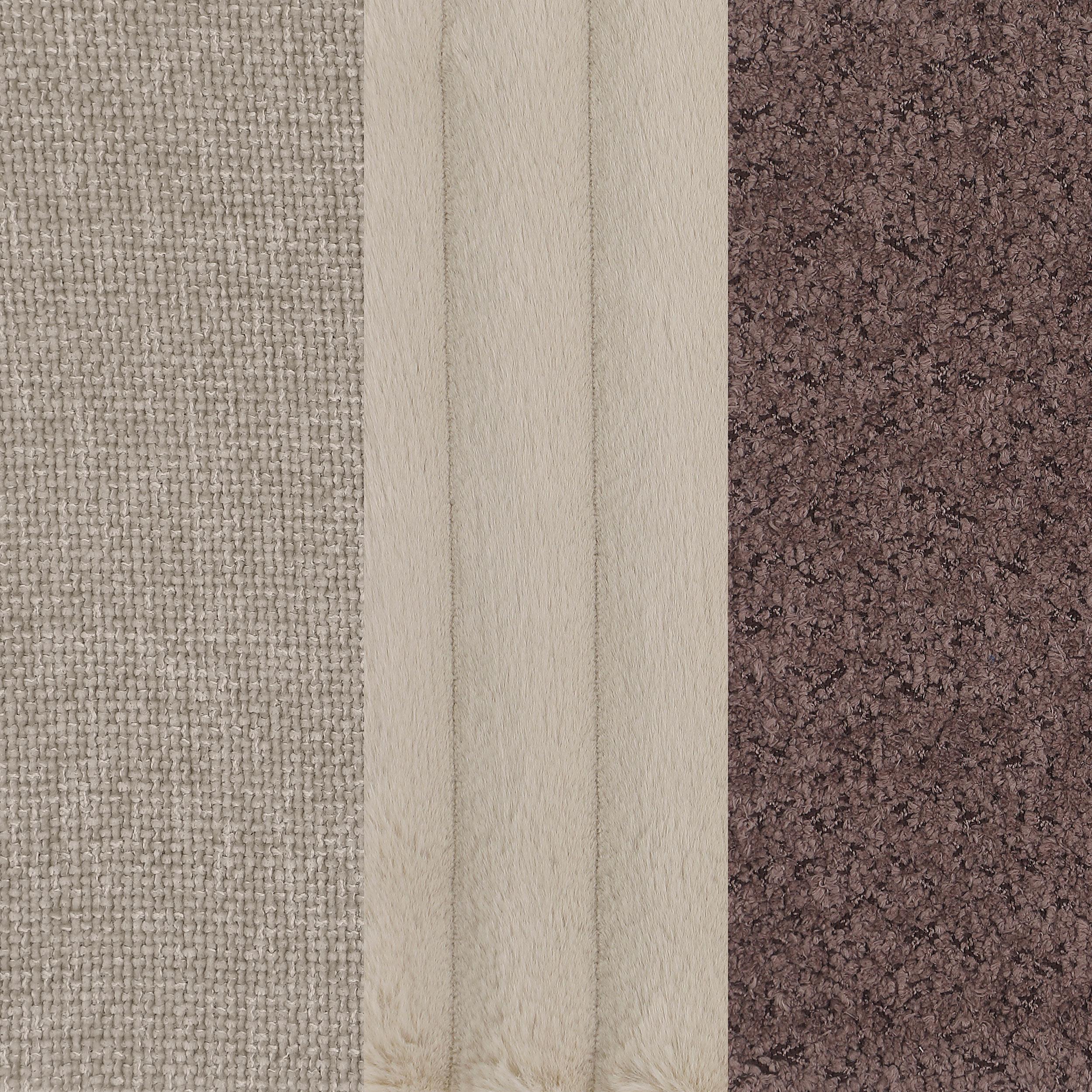 Ellorie Upholstered Channel Back Curved Loveseat Beige - 504838