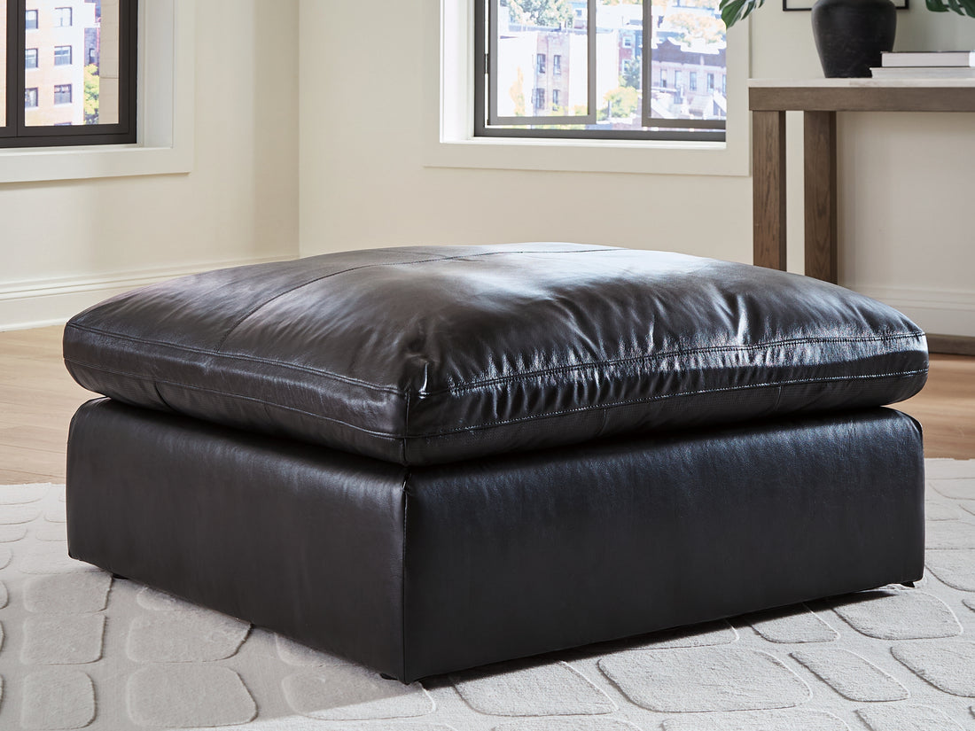 Emilia Black Oversized Accent Ottoman - 3090208