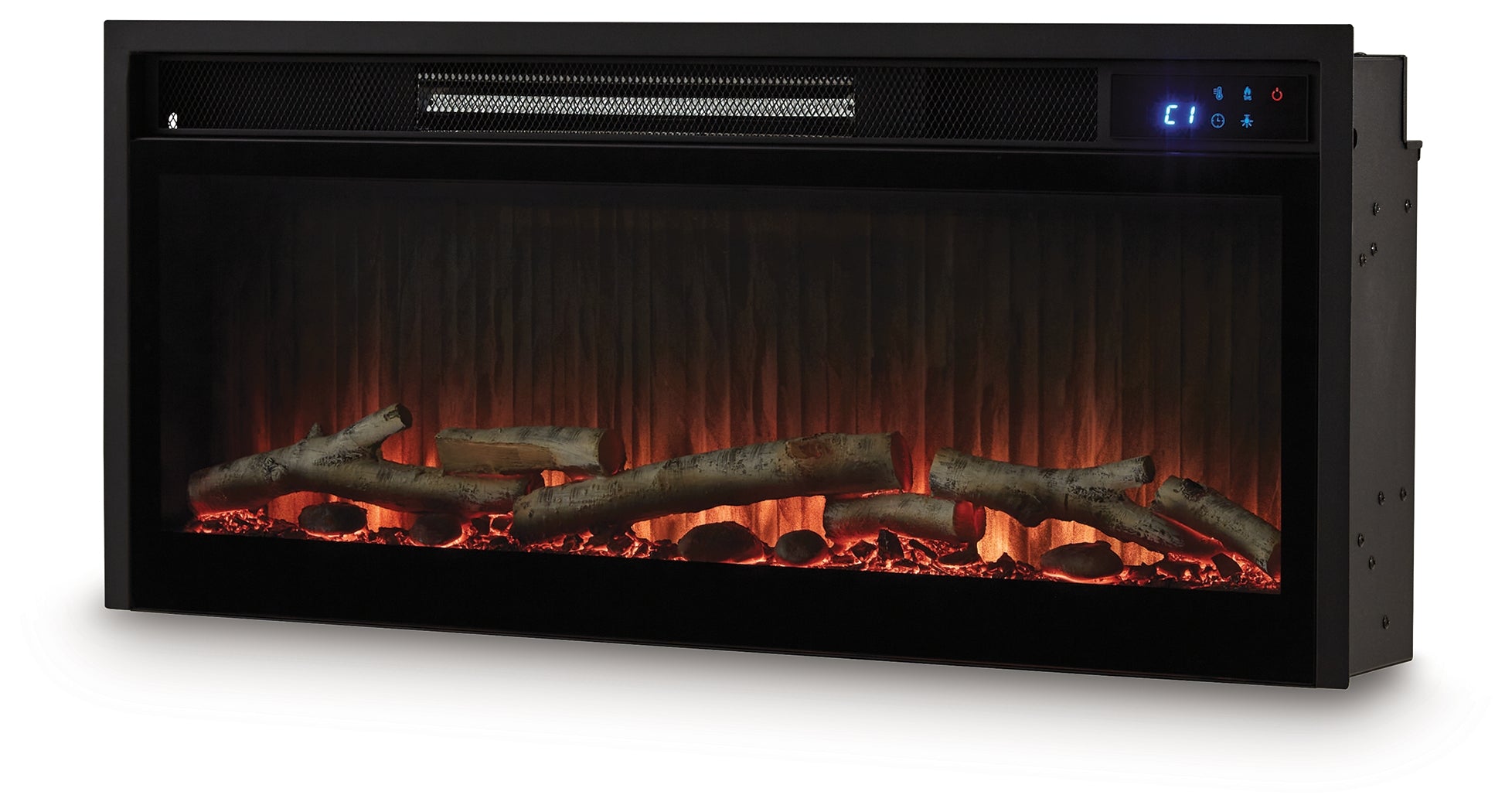 Entertainment Accessories Black Fireplace Insert - W100-703
