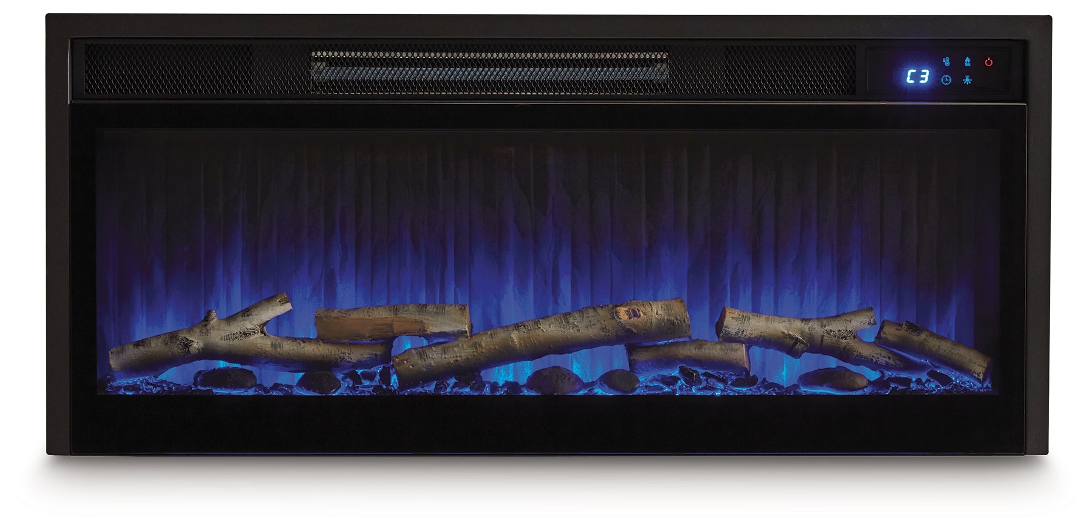 Entertainment Accessories Black Fireplace Insert - W100-703