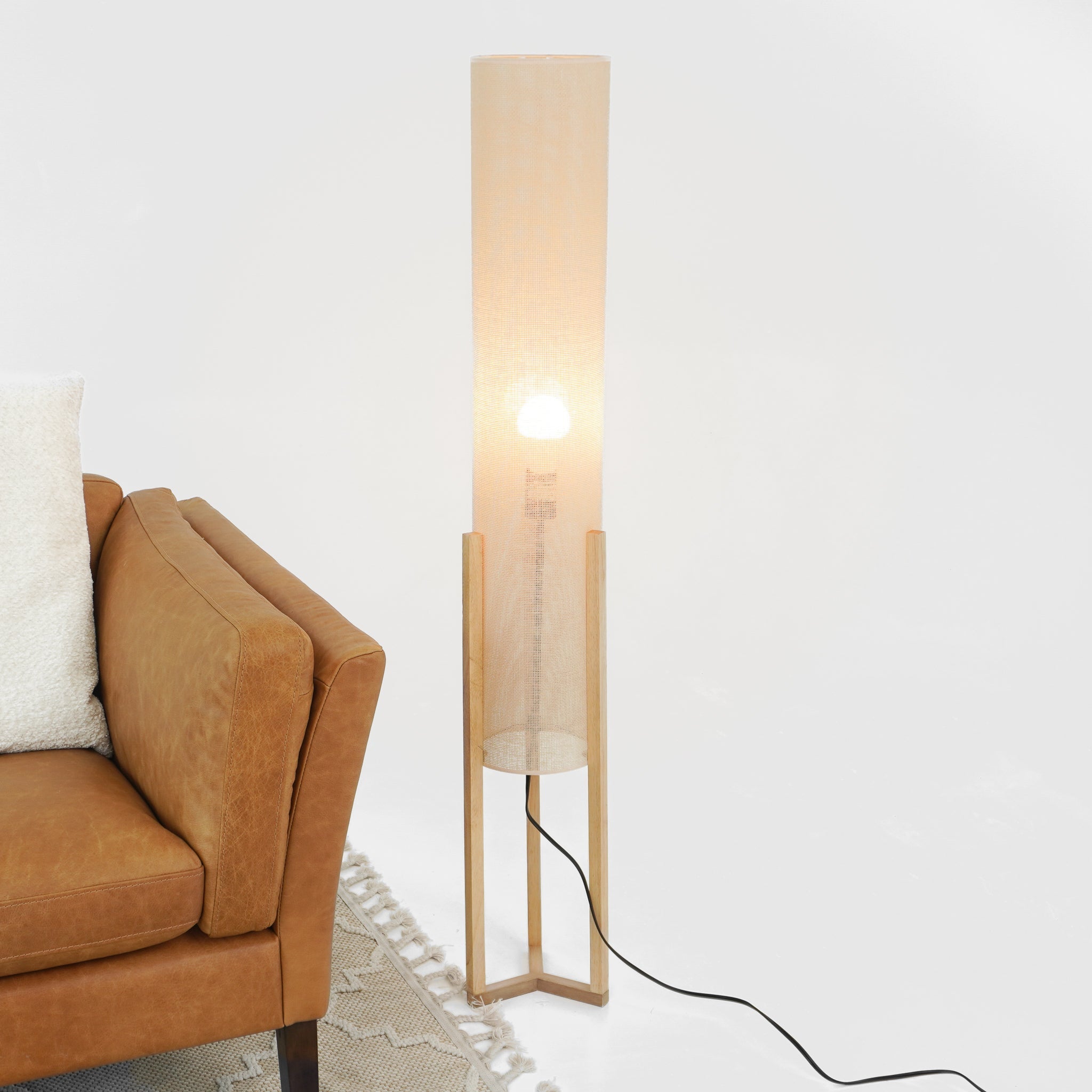 Ethos Floor Lamp Oak and Natural - FLL04103901