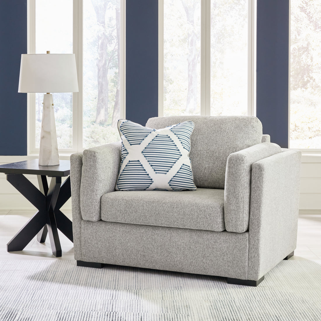 Evansley Pewter Oversized Chair - 5450323