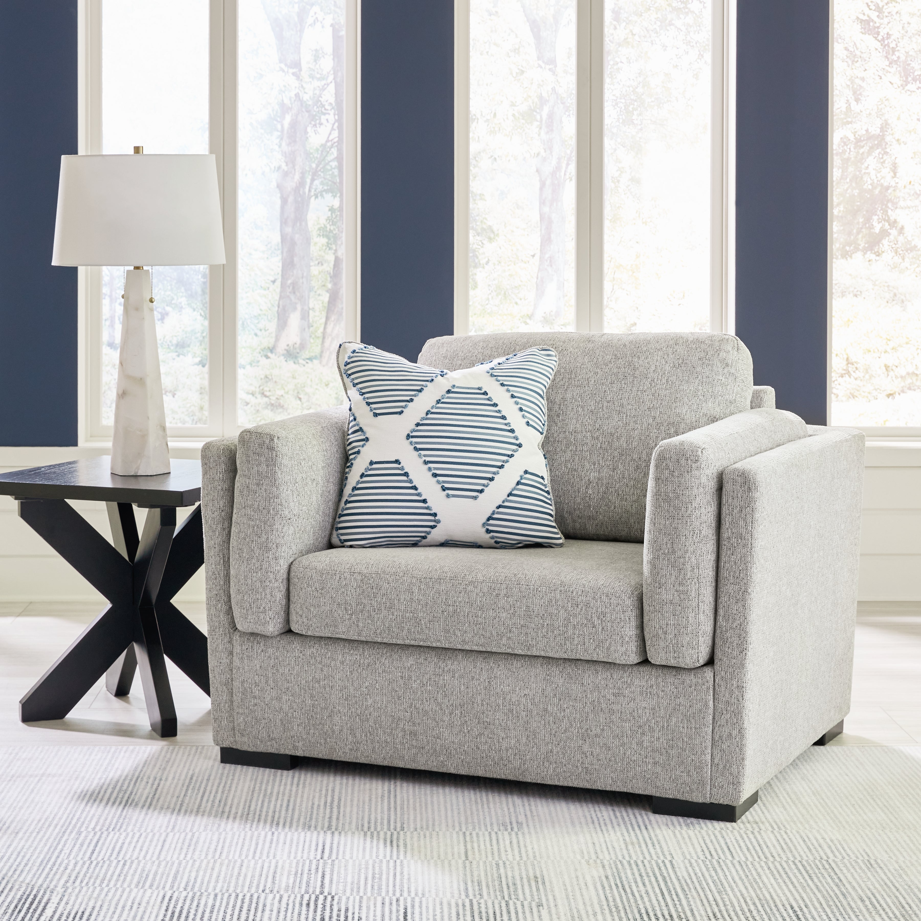 Evansley Pewter Oversized Chair - 5450323