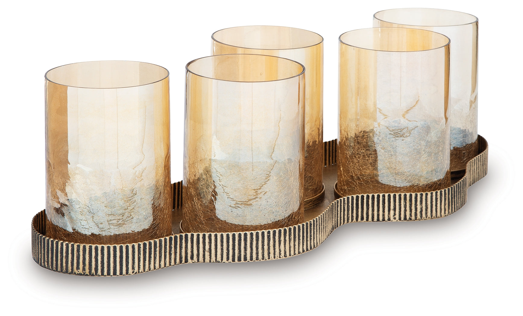 Evereton Antique Gold Finish Candle Holder - A2000856