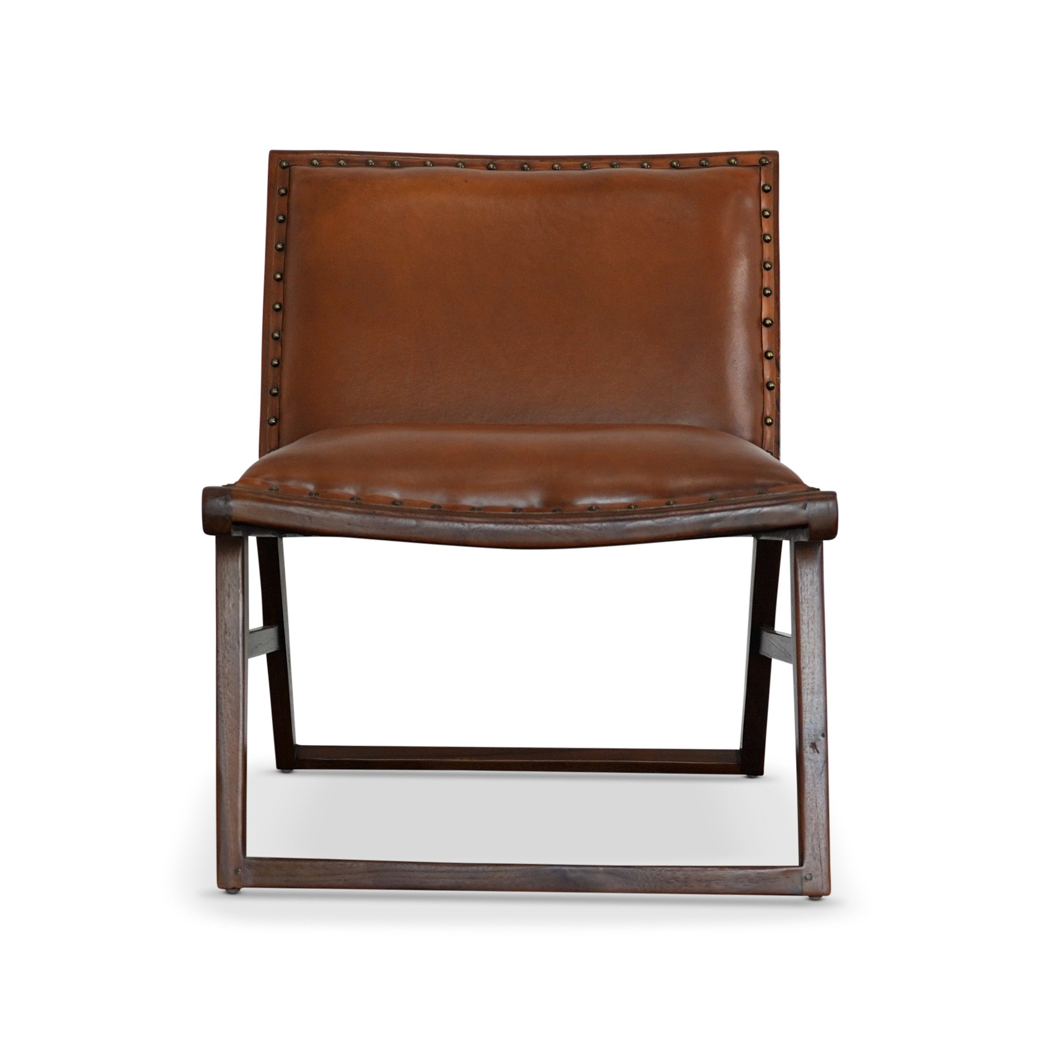 Everett Tan Leather Lounge Chair - LCH01203001
