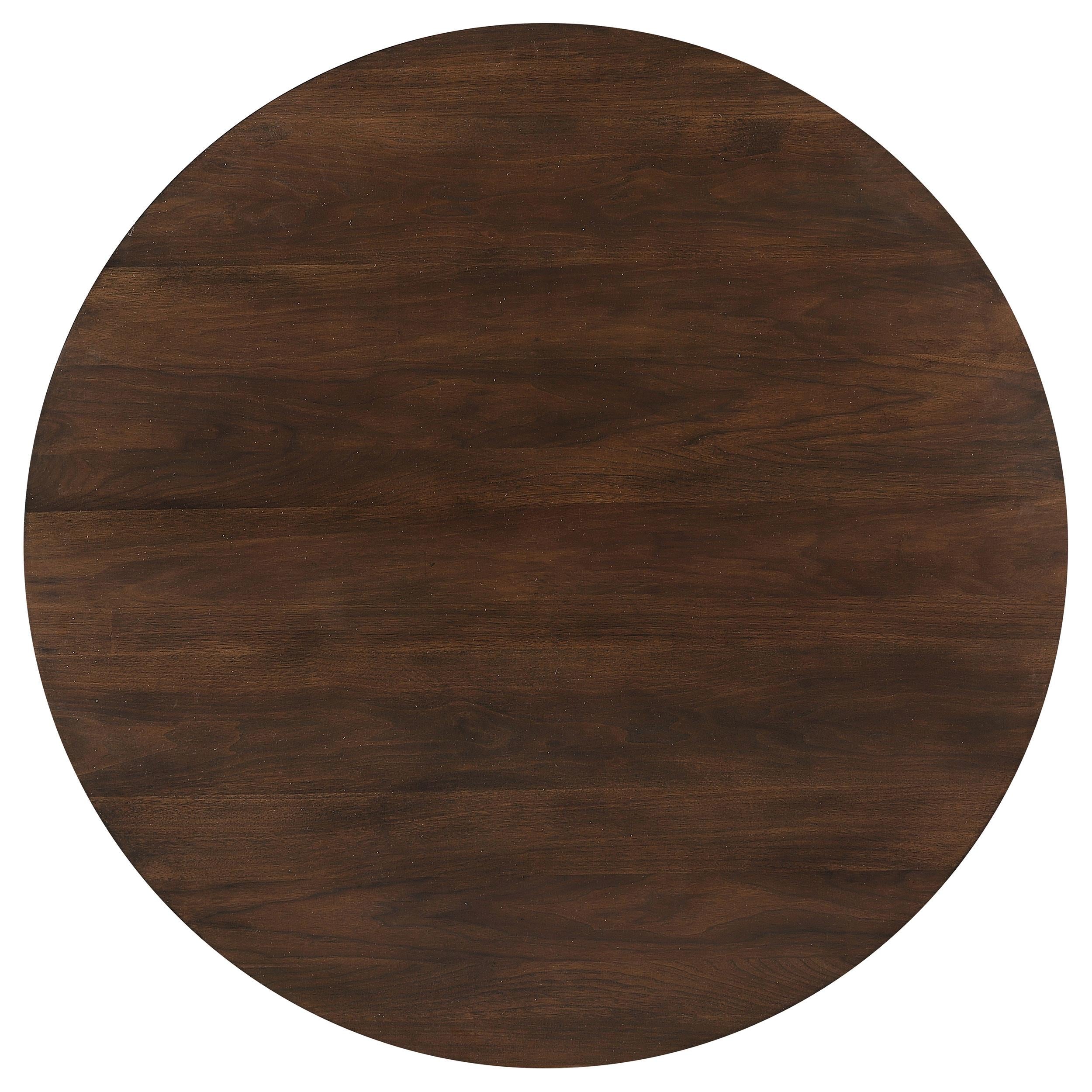 Everton 5-piece Round 54-inch Dining Table Set Walnut - 108891-S5