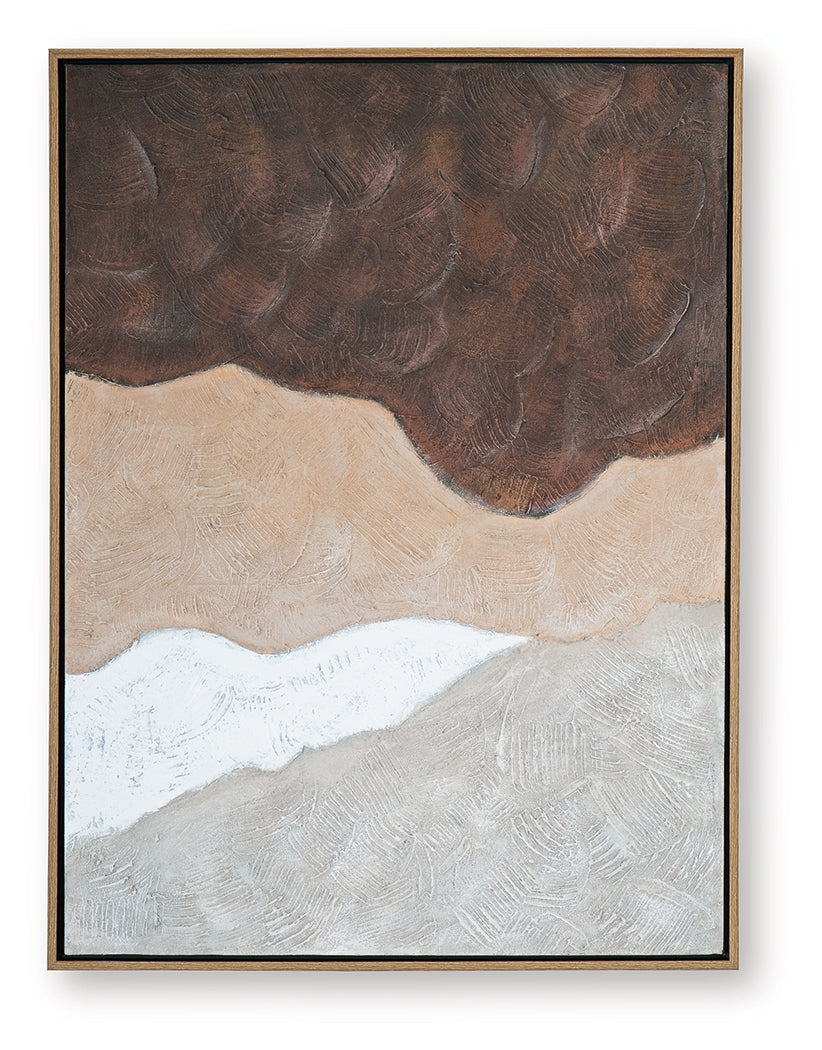 Fanthorne Tan/Brown/White Wall Art - A8000500