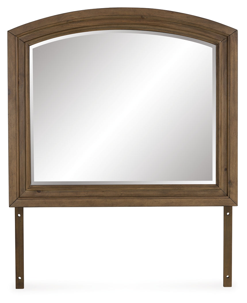 Feddinger Medium Brown Bedroom Mirror - PCB779-36