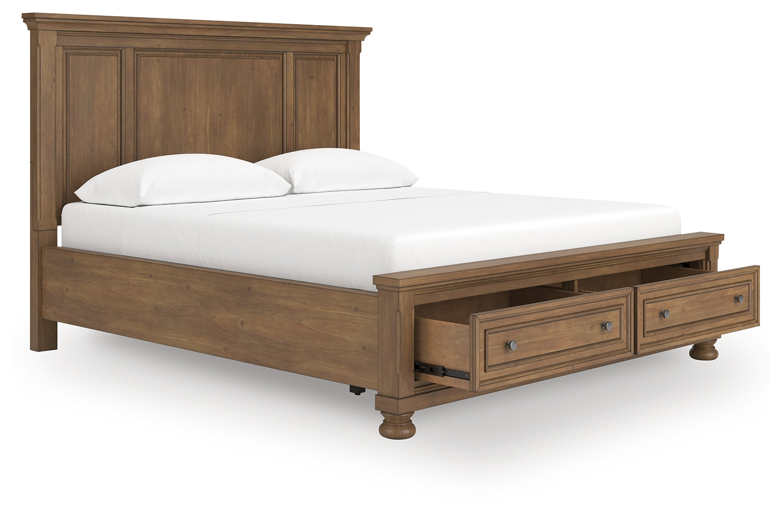 Feddinger Medium Brown California King Panel Storage Bed - PCB779B13