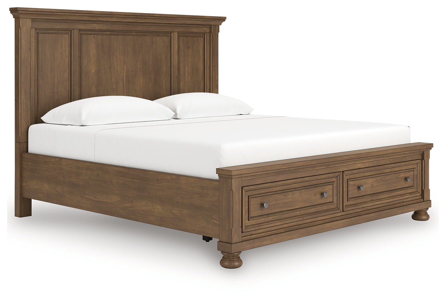 Feddinger Medium Brown King Panel Storage Bed - PCB779B12