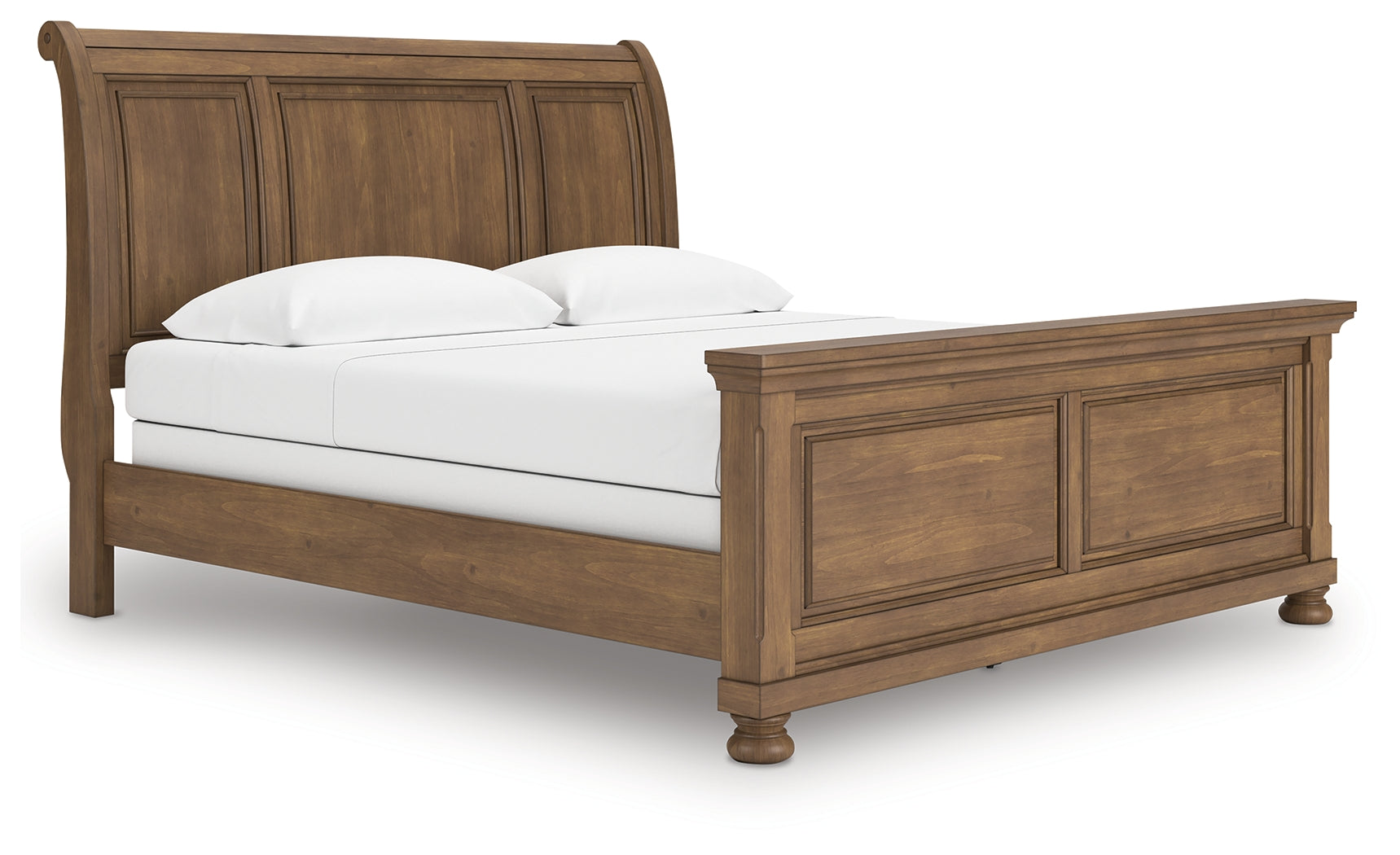 Feddinger Medium Brown King Sleigh Bed - PCB779B15