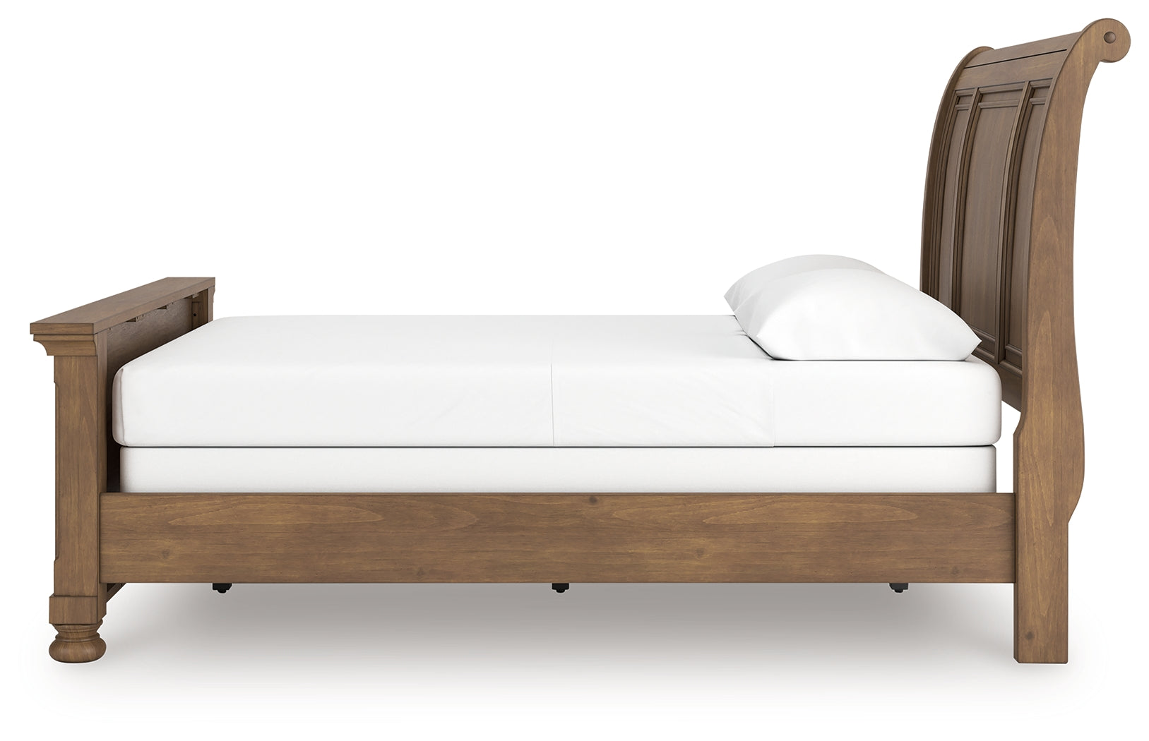 Feddinger Medium Brown Queen Sleigh Bed - PCB779B14