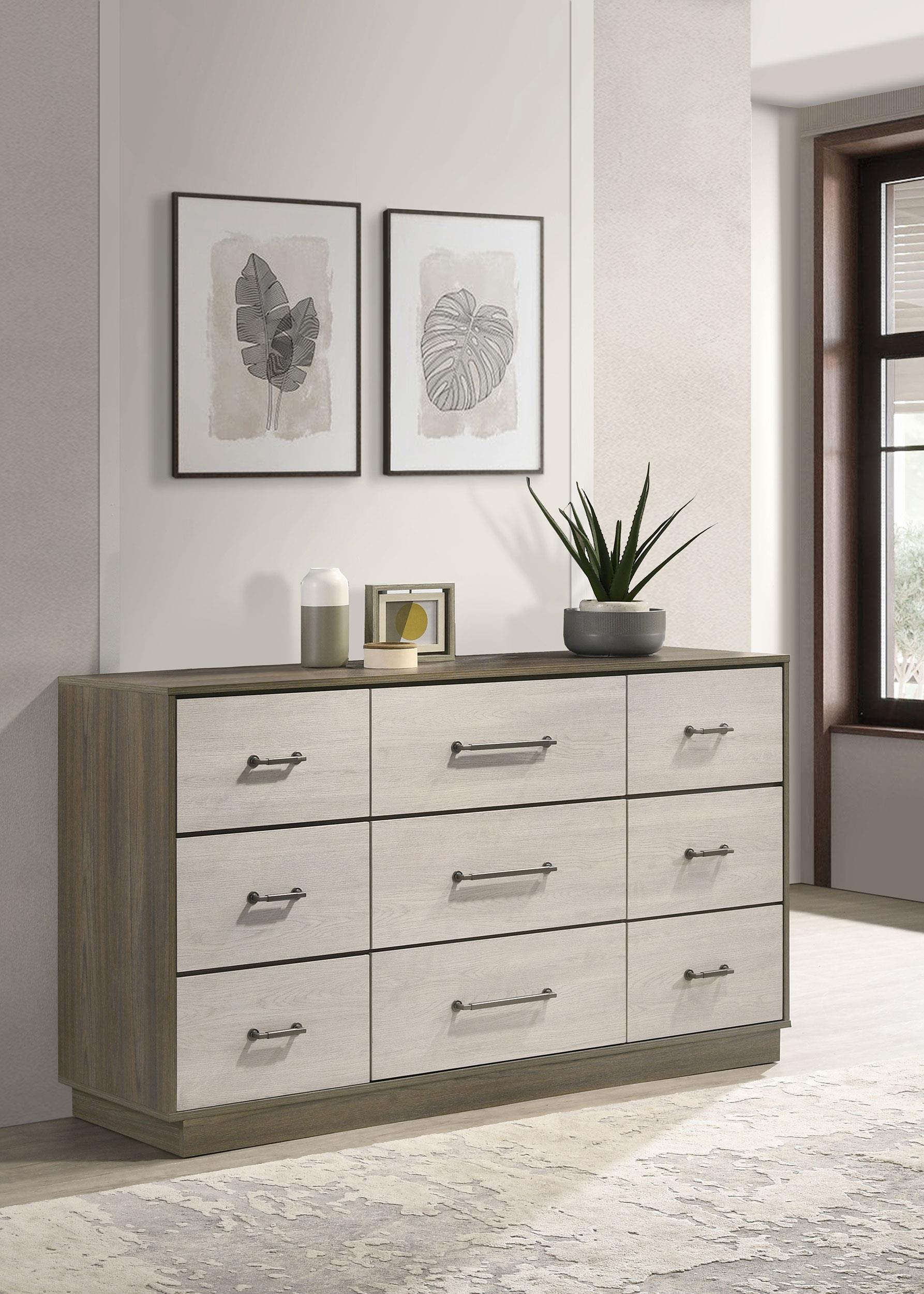 Fenwick 9-drawer Dresser Grey Oak - 224983