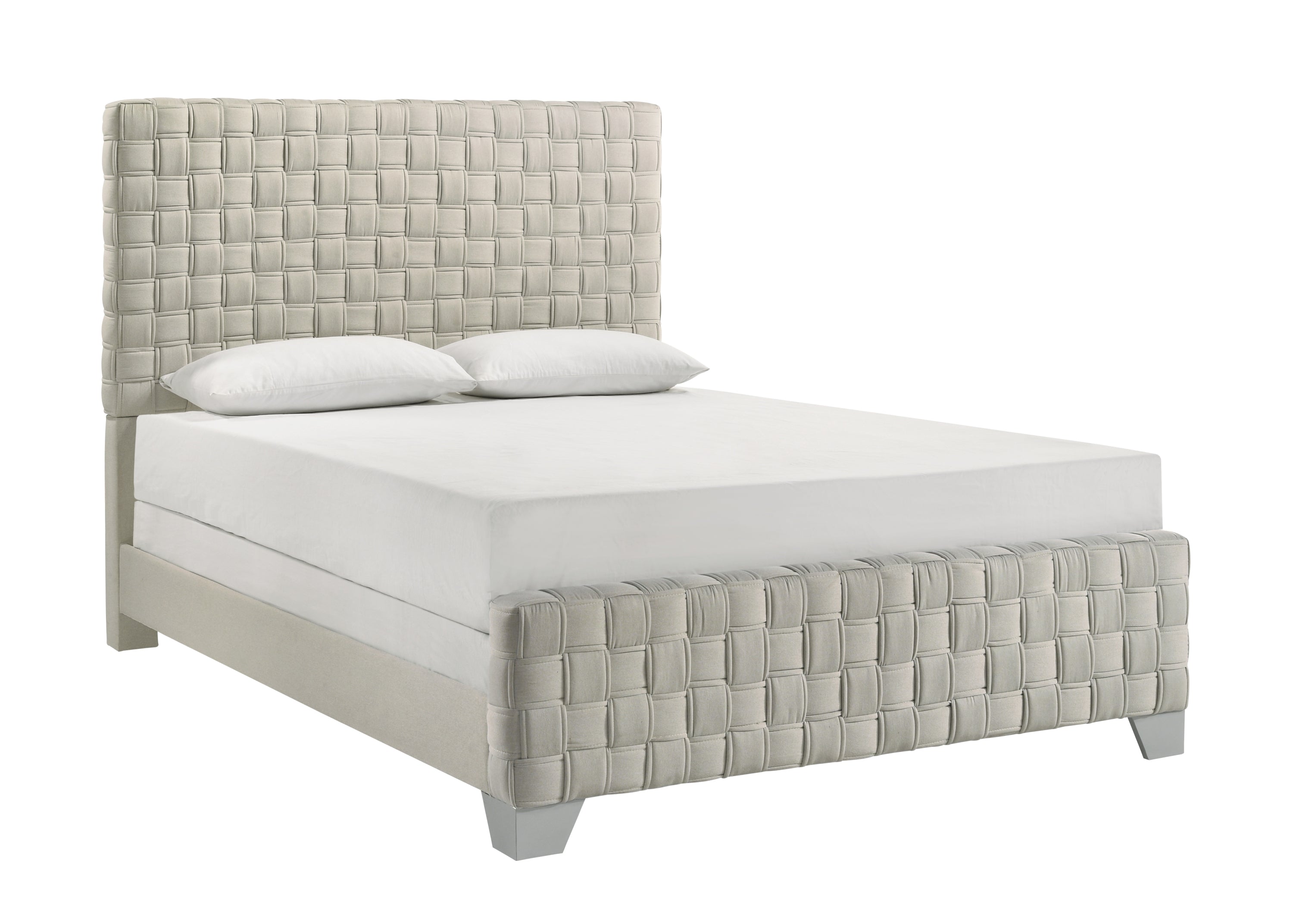 Ferin Taupe King Upholstered Bed - SET | 5263TP-K-HBFB | 5263TP-KQ-RAIL - Bien Home Furniture &amp; Electronics