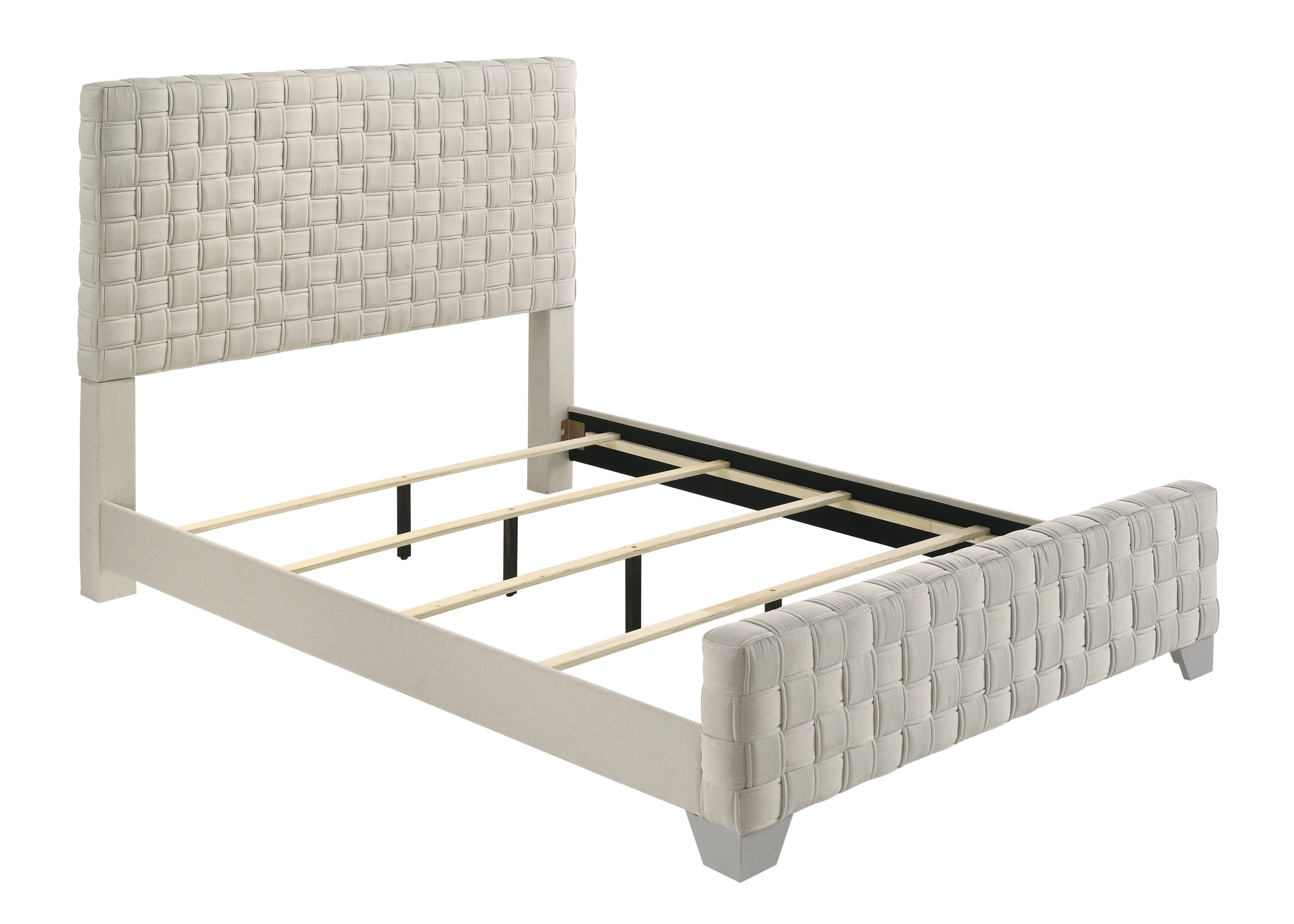 Ferin Taupe King Upholstered Bed - SET | 5263TP-K-HBFB | 5263TP-KQ-RAIL - Bien Home Furniture &amp; Electronics