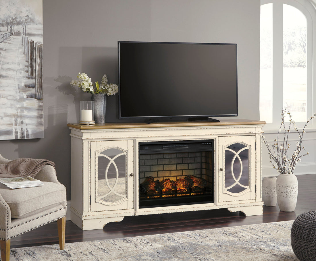 W743-68 - TV Stand w/Fireplace 74"L