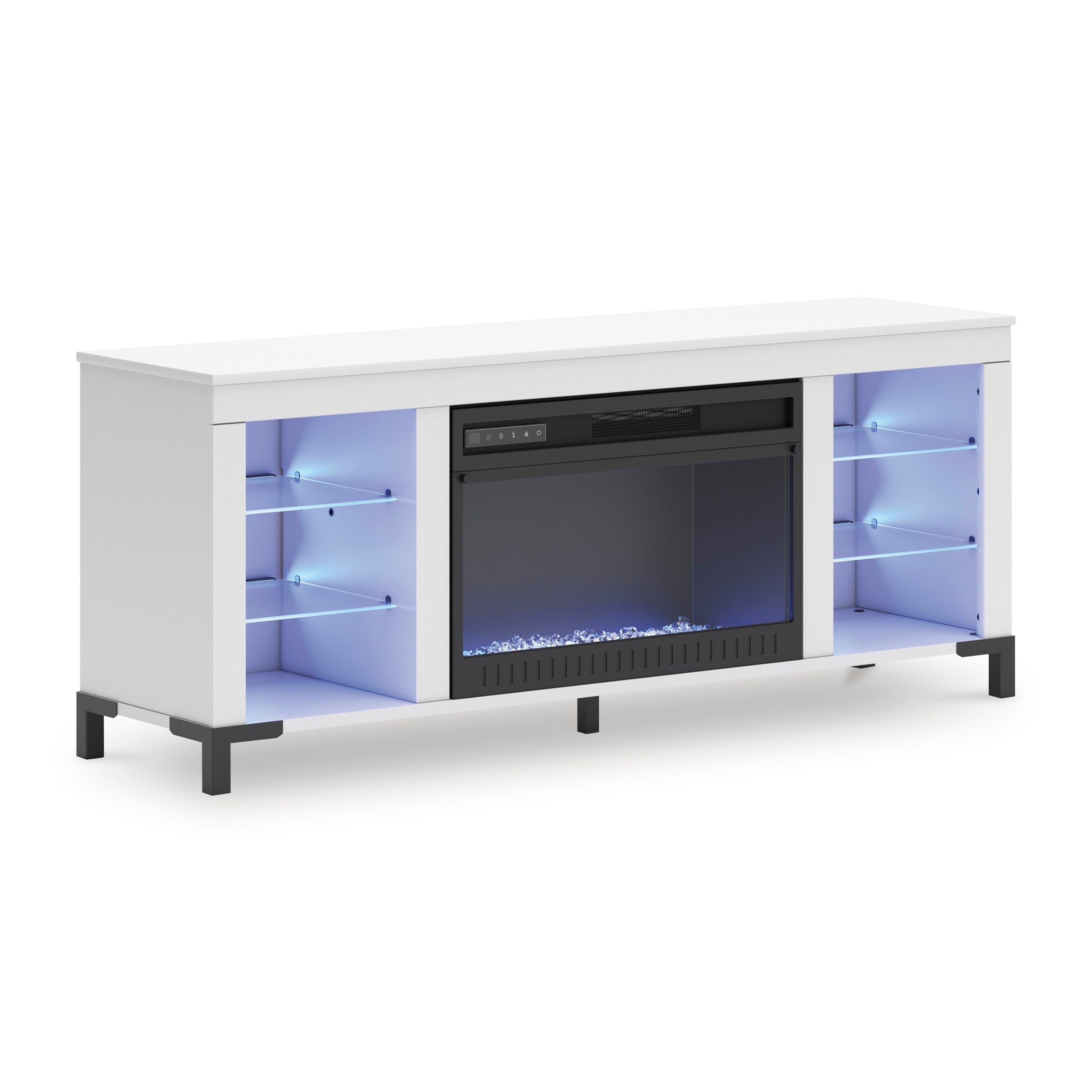 W2722-168 - TV Stand w/ Fireplace 59"L (LED Lights) *TV Stand with Insert - W2722-168 - TV Stand w/ Fireplace (LED Lights) TV Stand with Insert