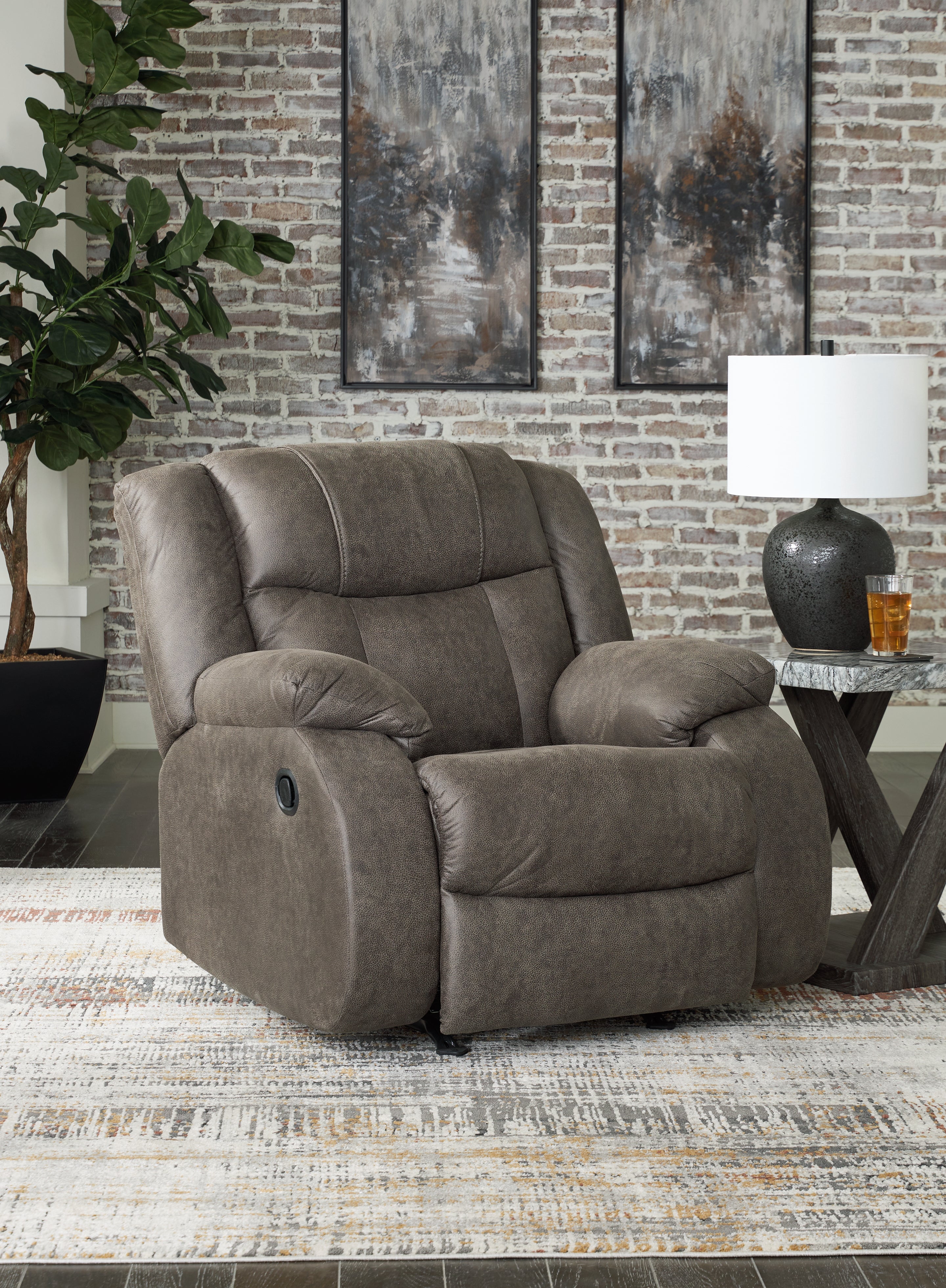 First Base Reclining Sofa and Recliner - 68804U5