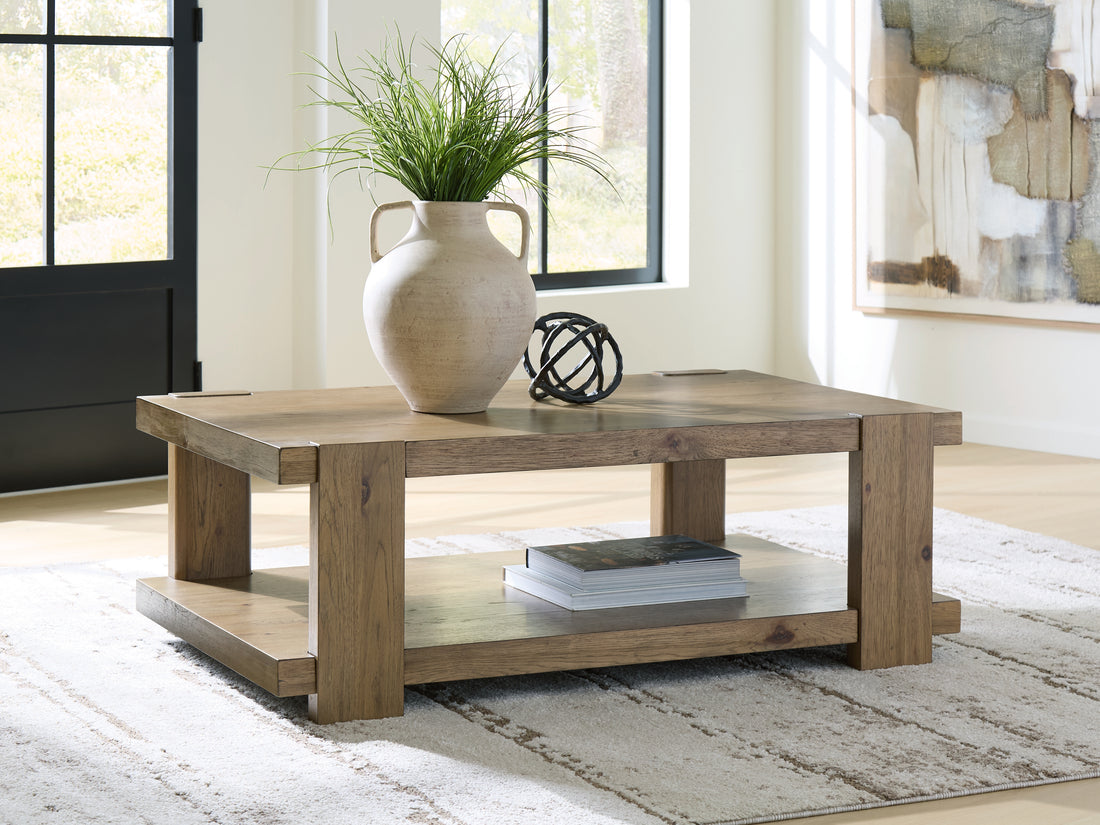 Flangren Light Brown Coffee Table - T553-1