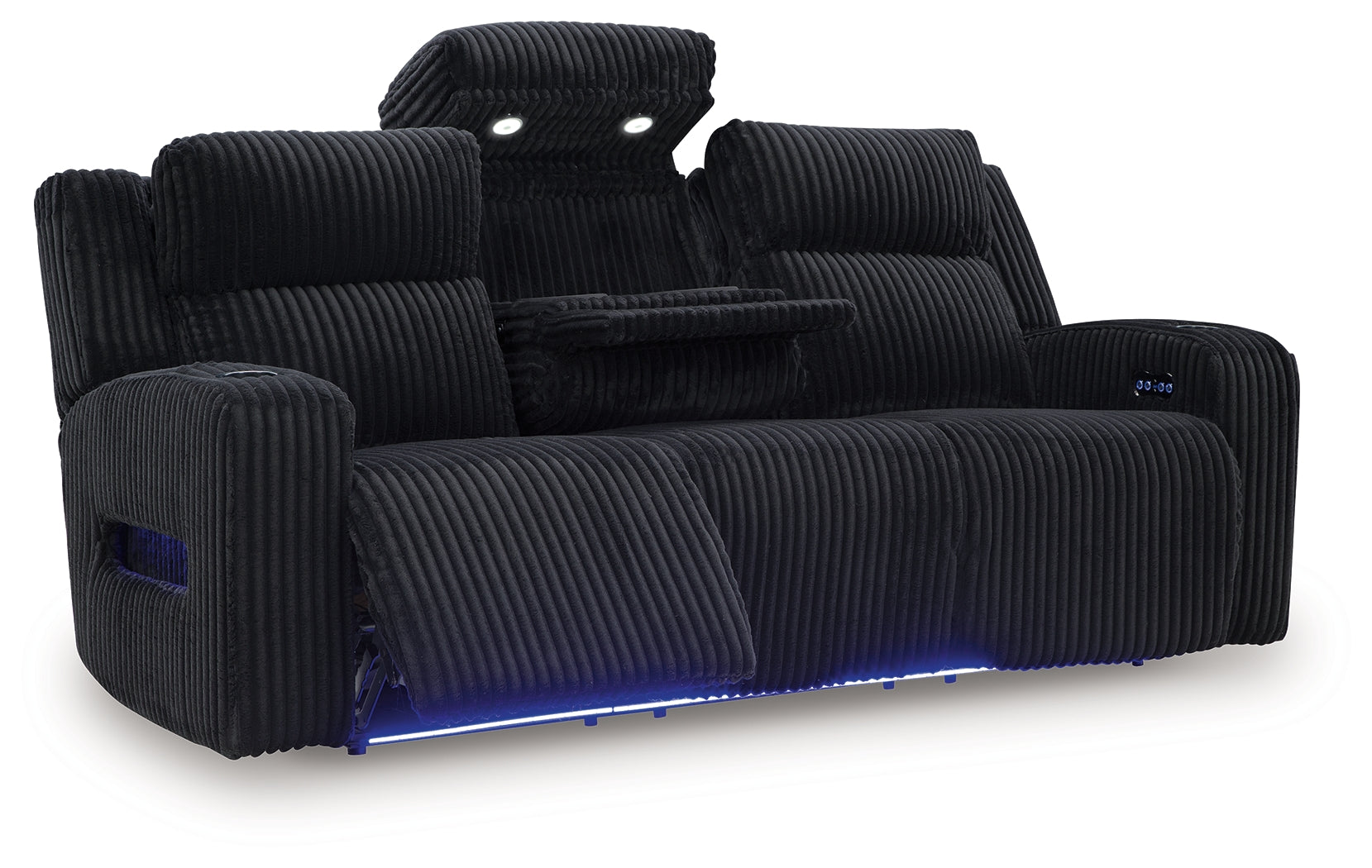 Forest Lake Black Power Reclining Sofa - PC6420215