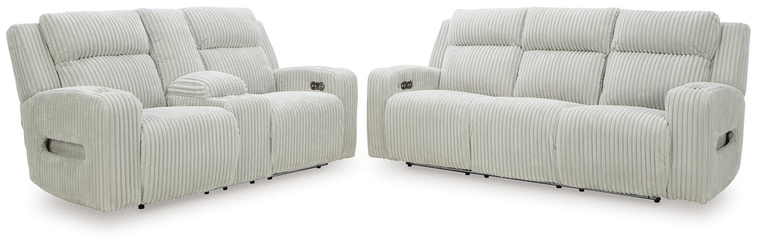 Forest Lake Sofa and Loveseat in Alloy from Ashley - Luna Furniture