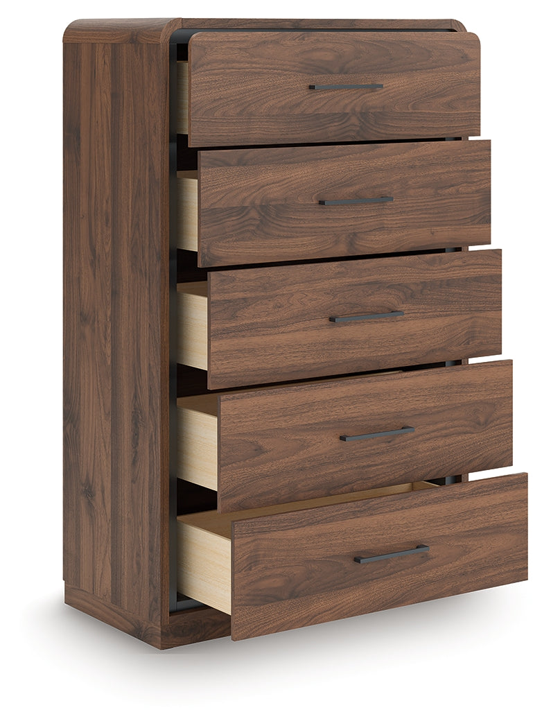 Fortlorn Queen Panel Bed, Dresser, Chest and 2 Nightstands - PCB386B10