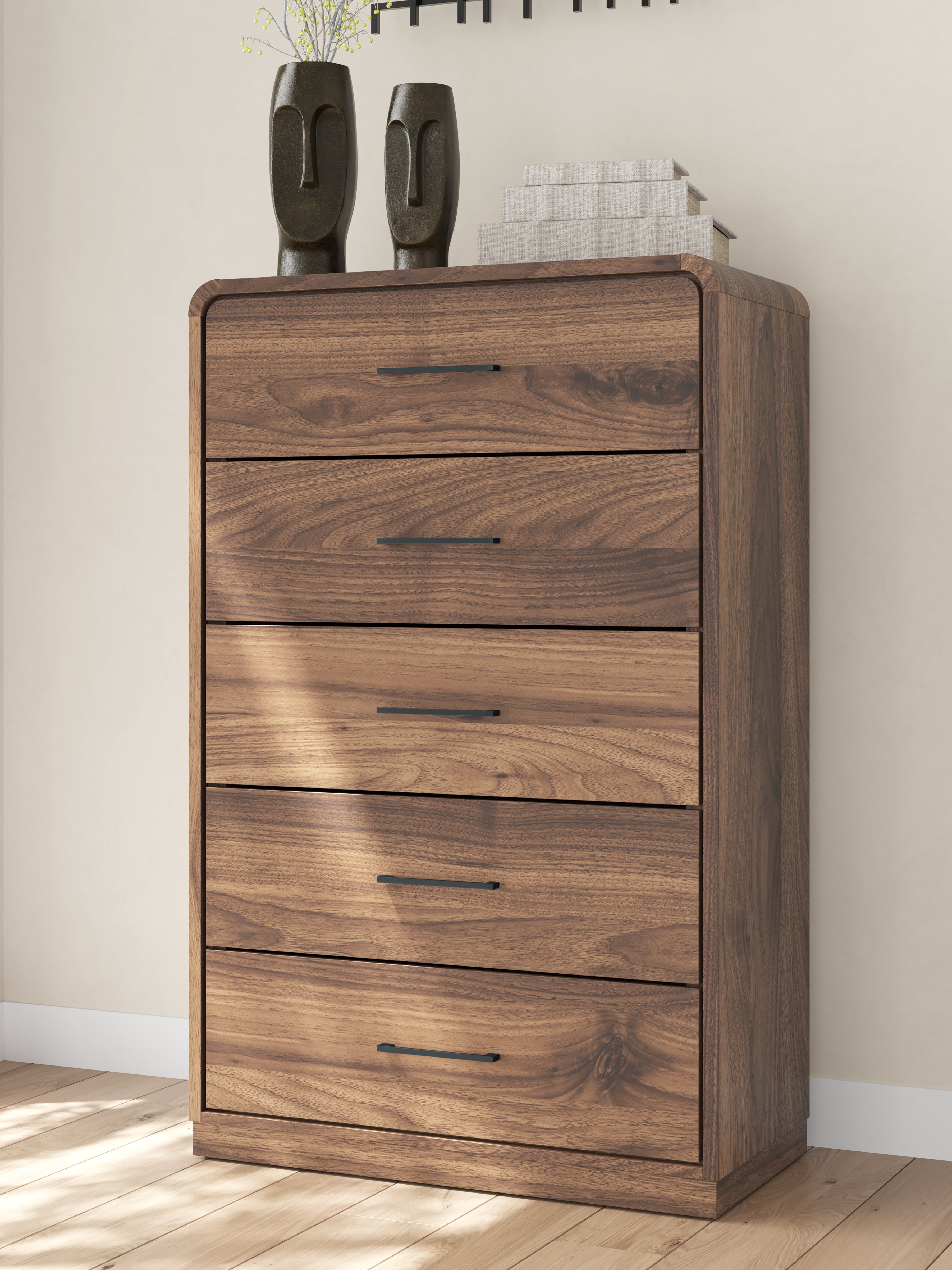 Fortlorn Queen Panel Bed, Dresser, Chest and 2 Nightstands - PCB386B10