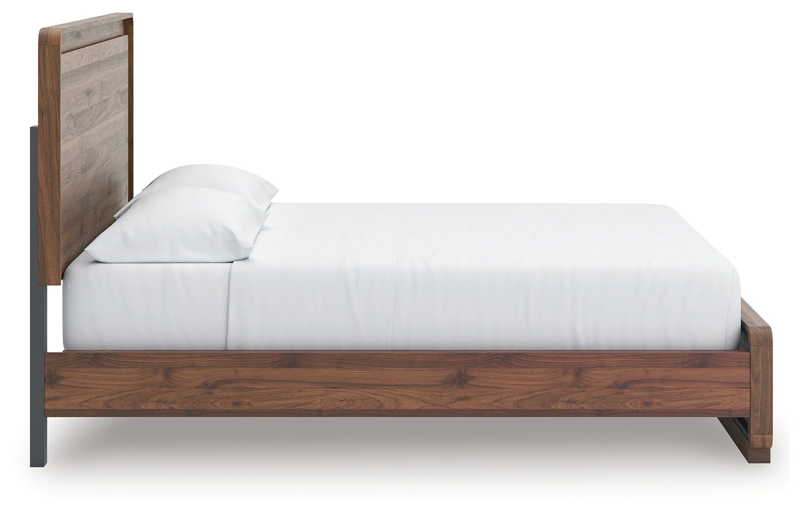 Fortlorn Walnut Brown California King Panel Bed - PCB386B5