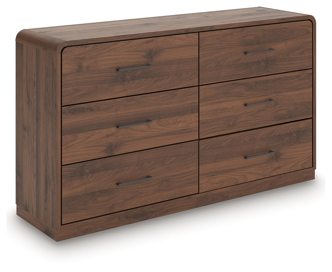 Fortlorn Walnut Brown Dresser - PCB386-31
