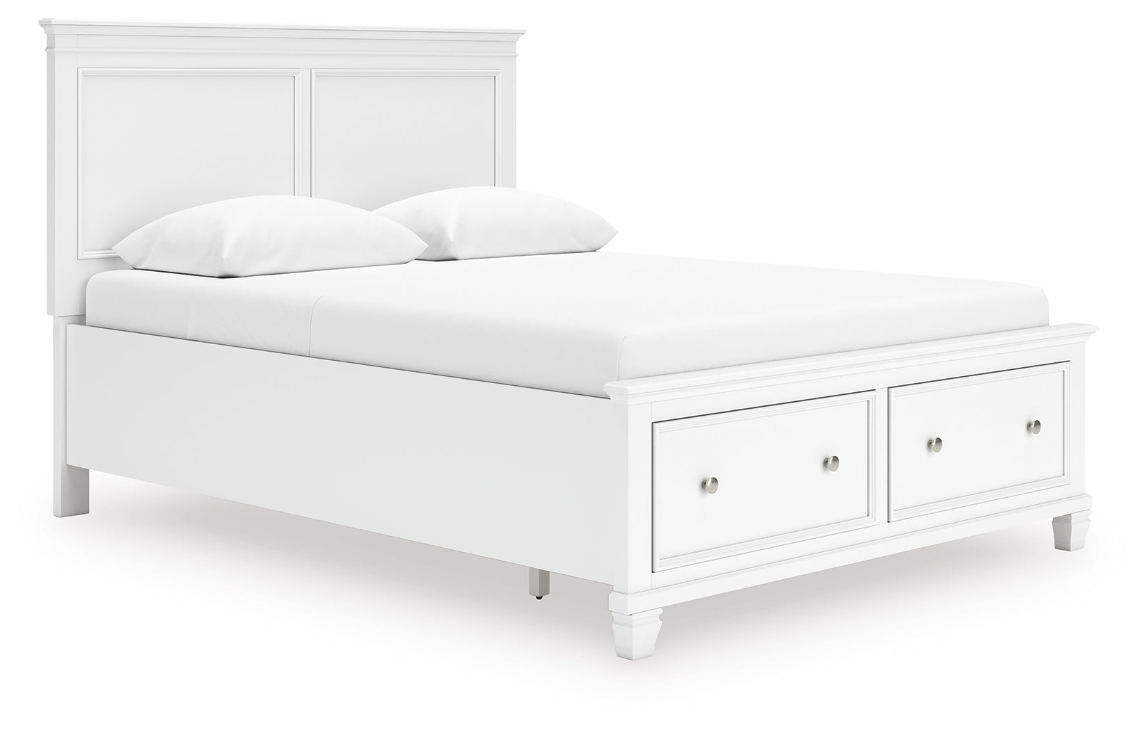 Fortman White Queen Panel Storage Bed - B680B20