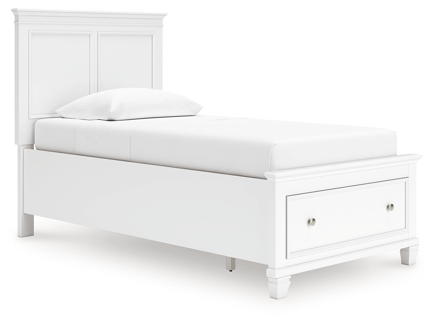 Fortman White Twin Panel Storage Bed - B680B24