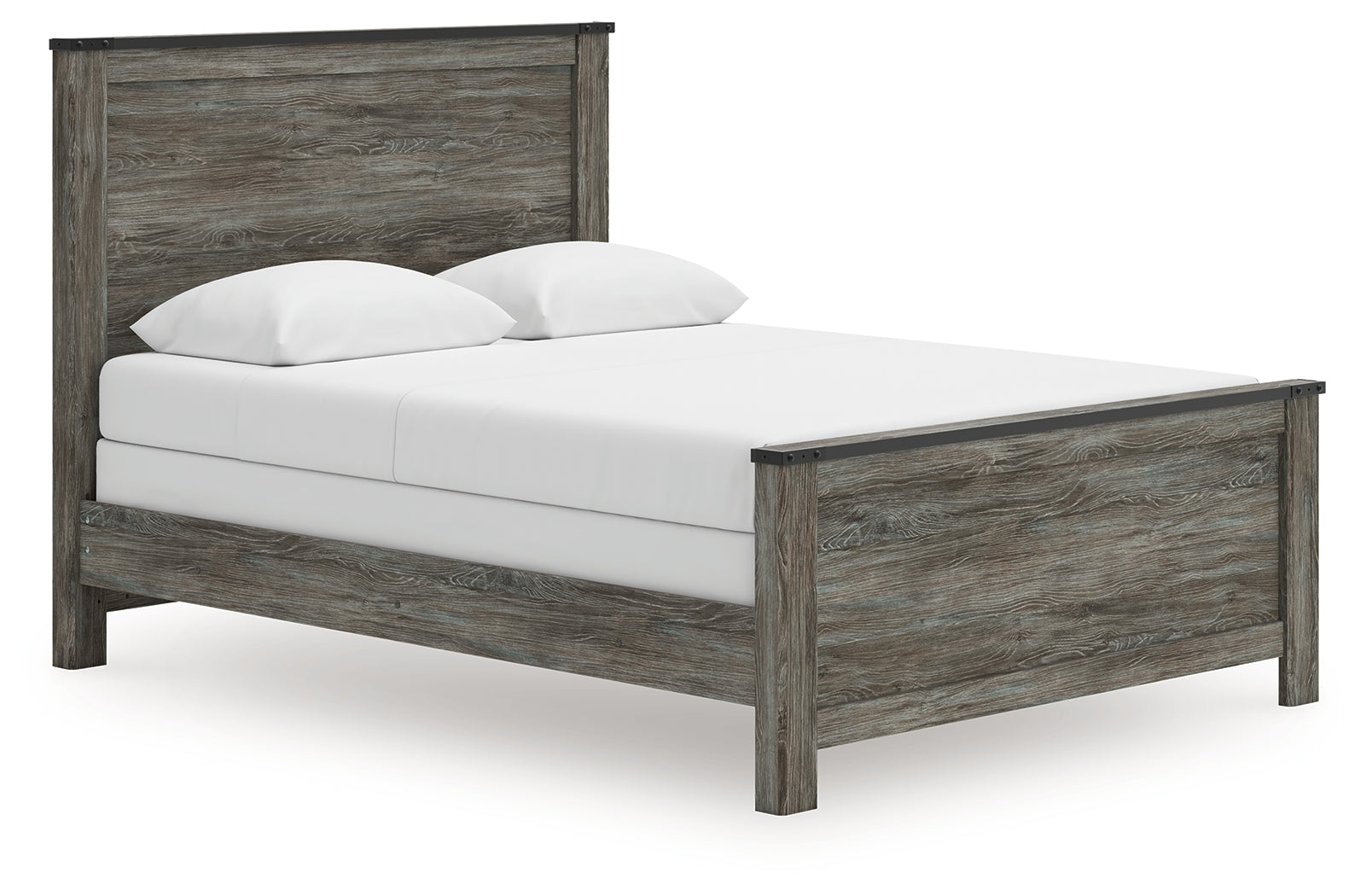Frandern Black/Gray Queen Panel Bed - B4480B21