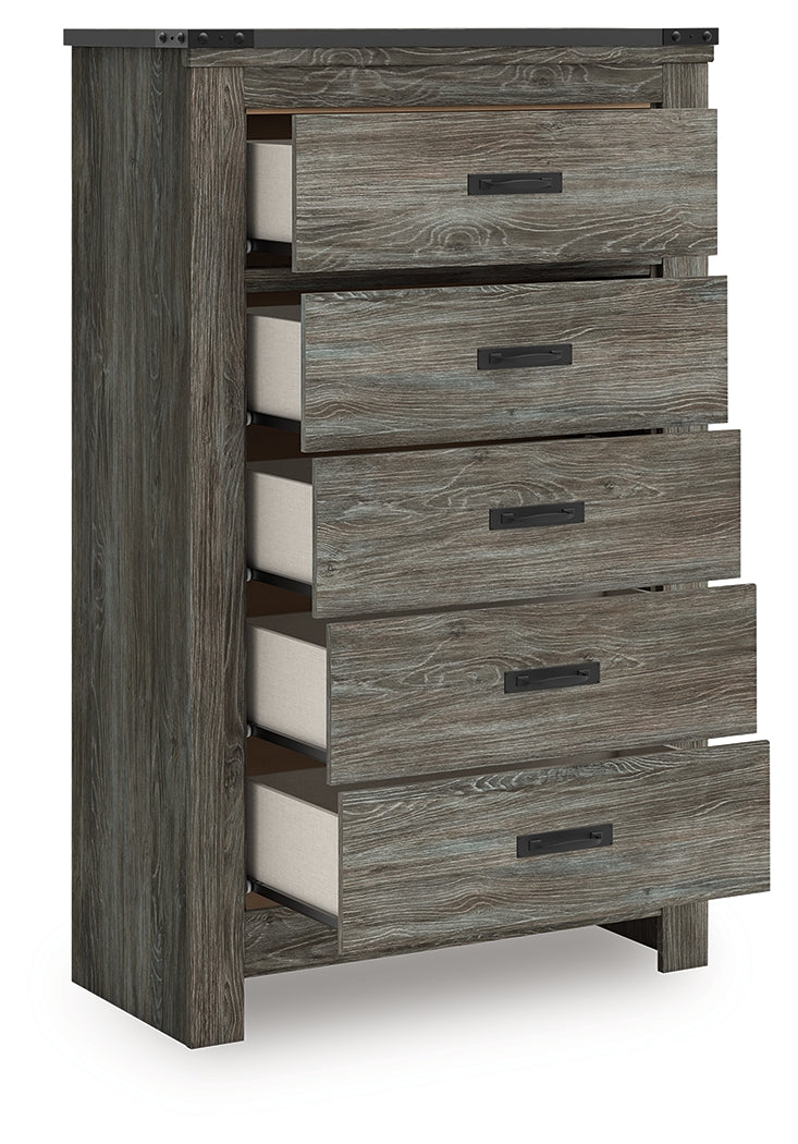 Frandern Gray Chest of Drawers - B4480-46