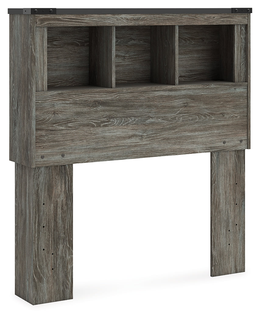 Frandern Gray Twin Bookcase Headboard - B4480-63