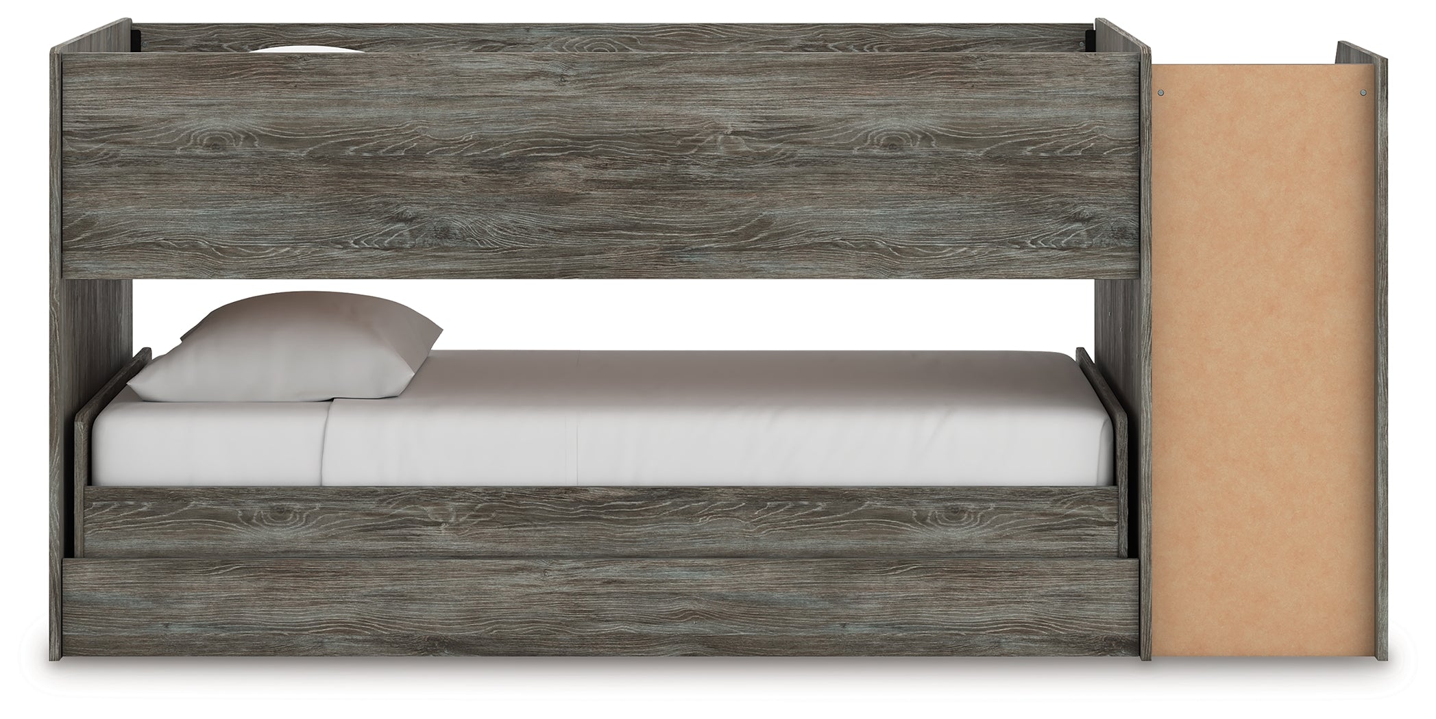 Frandern Gray Twin over Twin Loft Bed - B4480B13