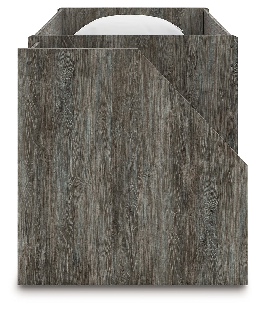 Frandern Gray Twin over Twin Loft Bed - B4480B13