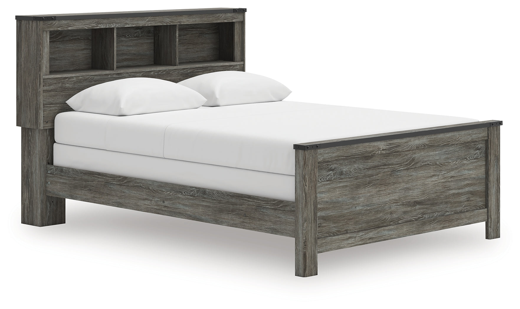 Frandern Queen Bookcase Bed, Dresser and Mirror - B4480B7