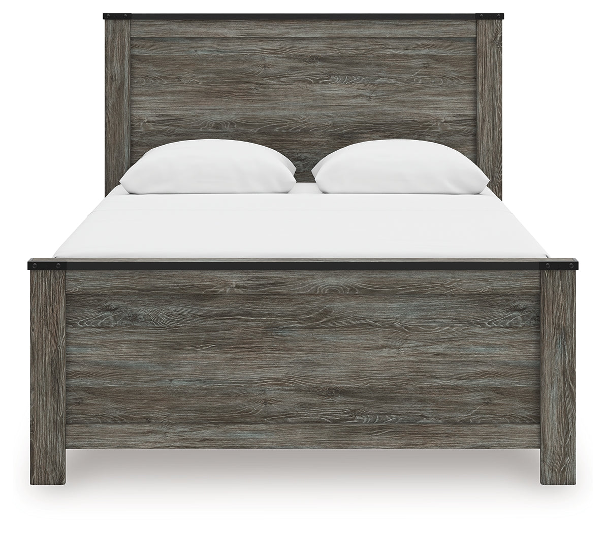 Frandern Queen Panel Bed, Dresser, Mirror, Chest and 2 Nightstands - B4480B29